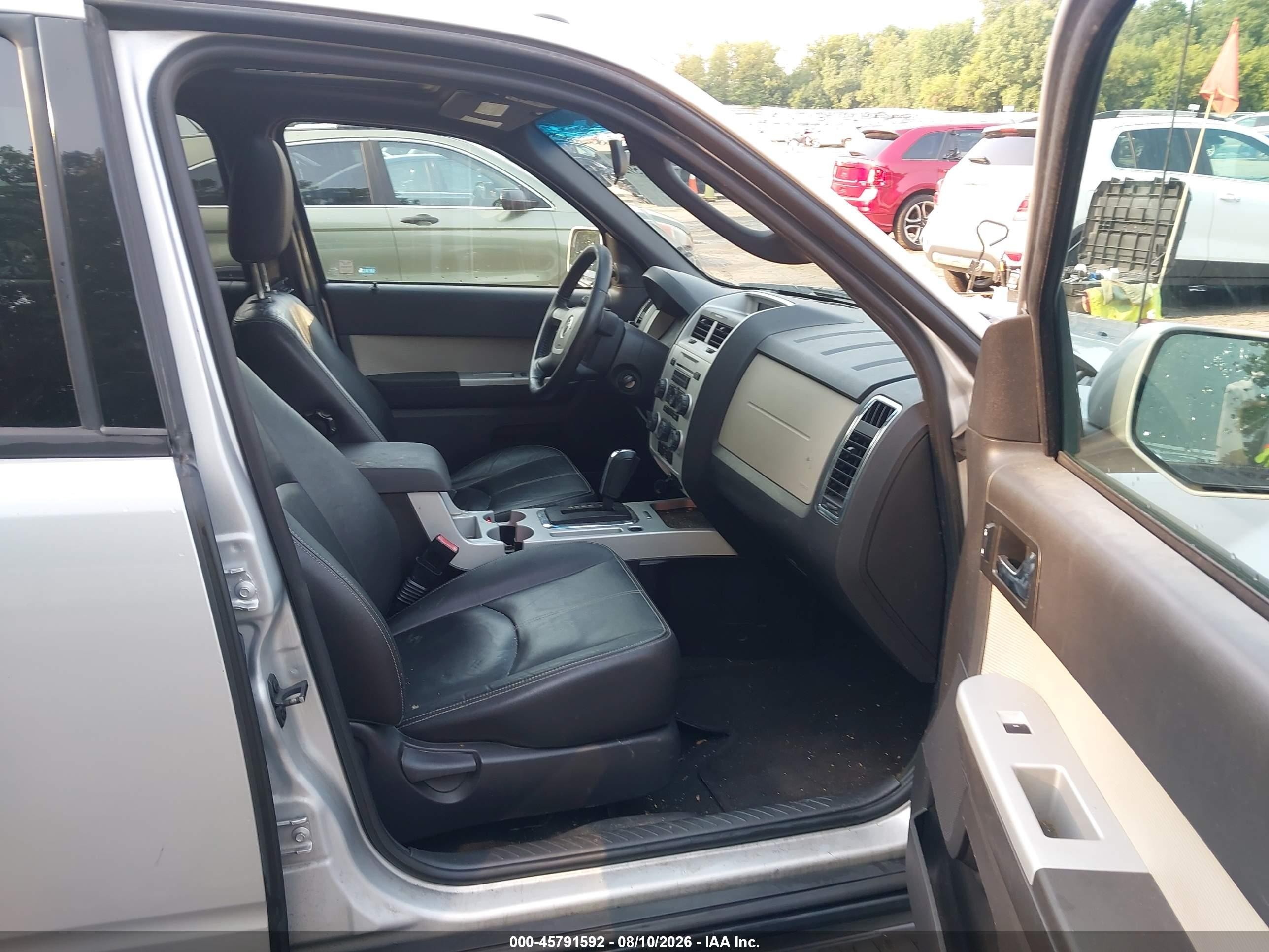 2009 Mercury Mariner Premier V6 Silver vin: 4M2CU97G29KJ21486