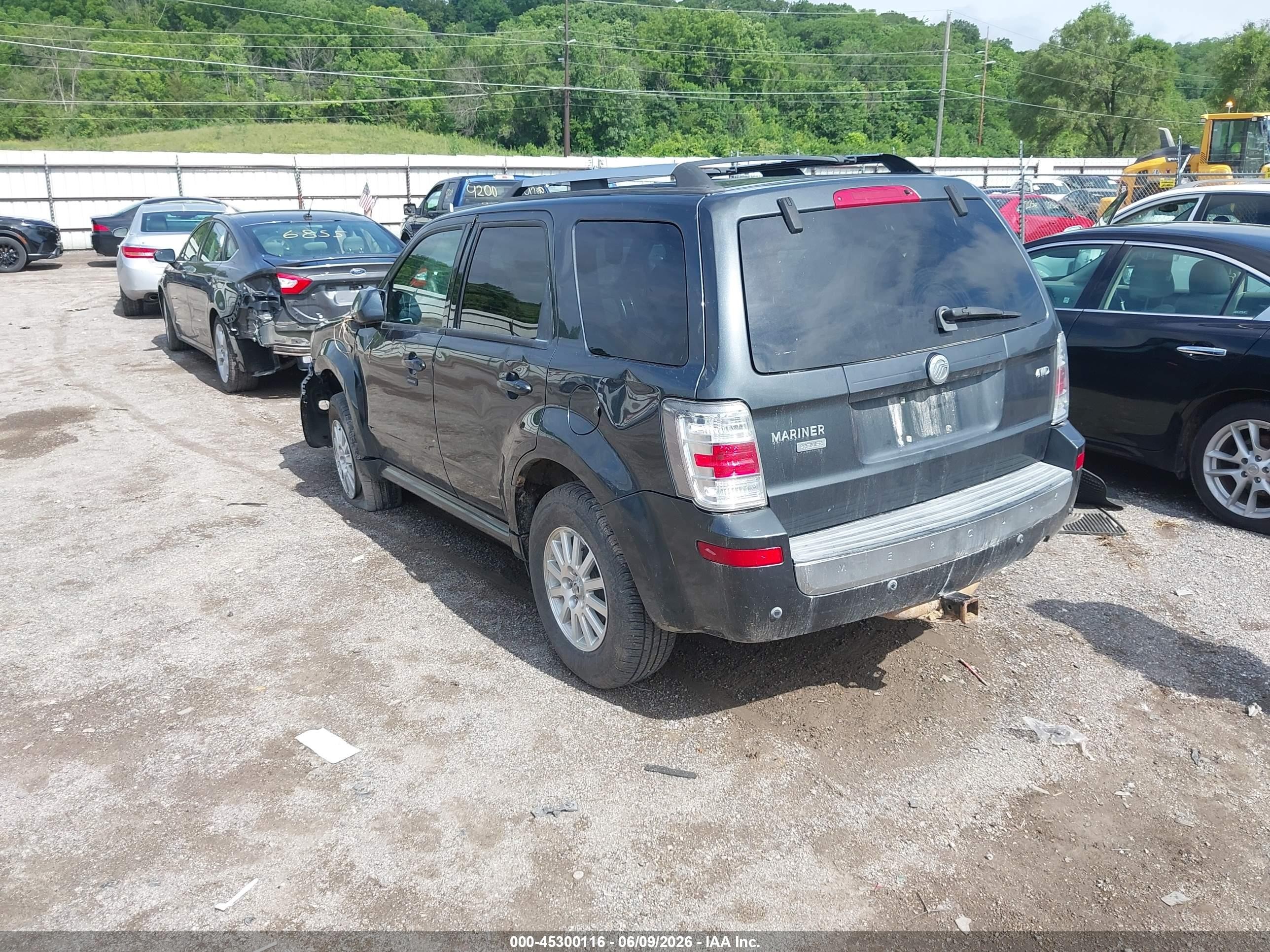 2009 Mercury Mariner Premier V6 Серый vin: 4M2CU97G49KJ20355