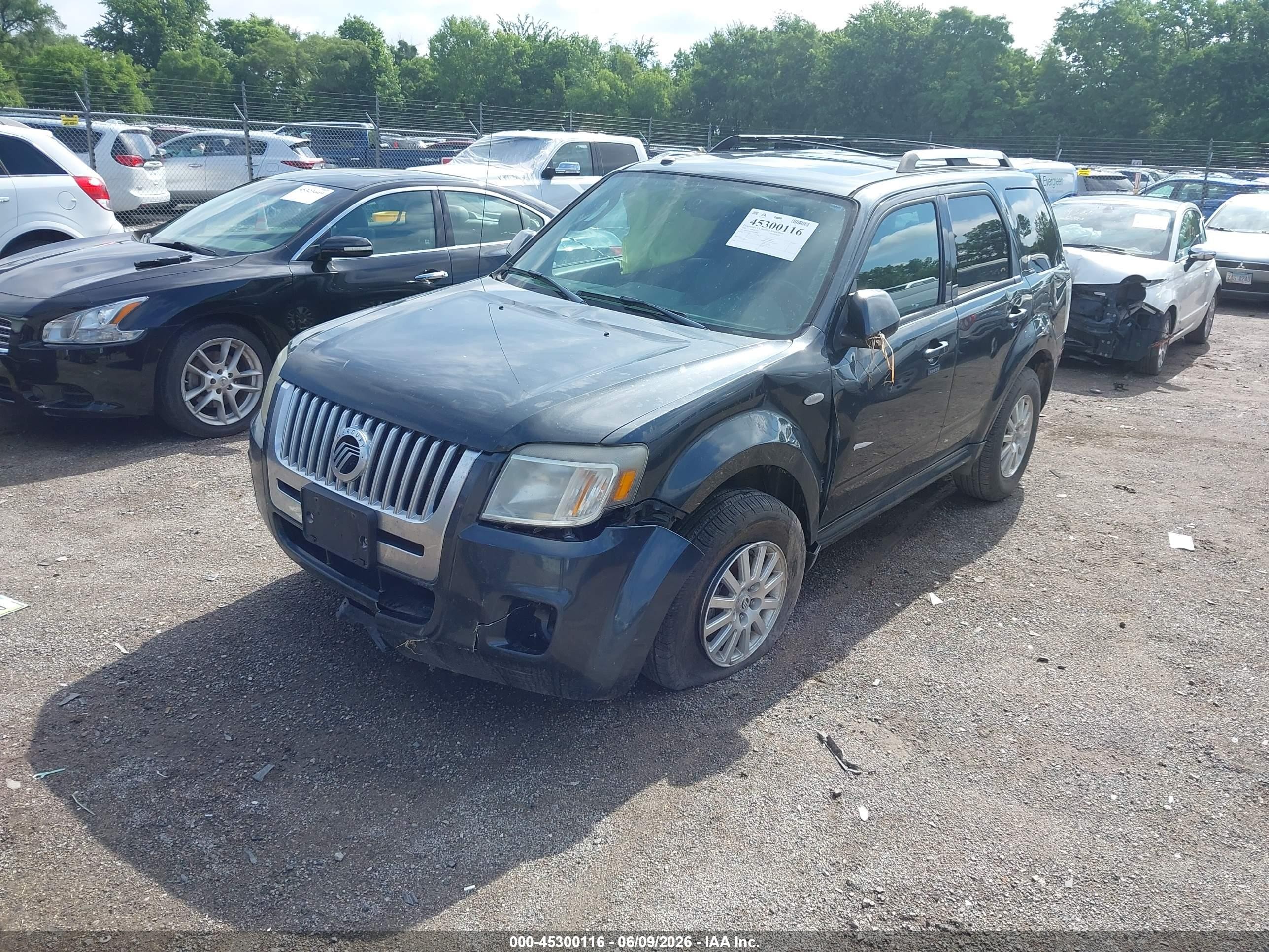 2009 Mercury Mariner Premier V6 Серый vin: 4M2CU97G49KJ20355