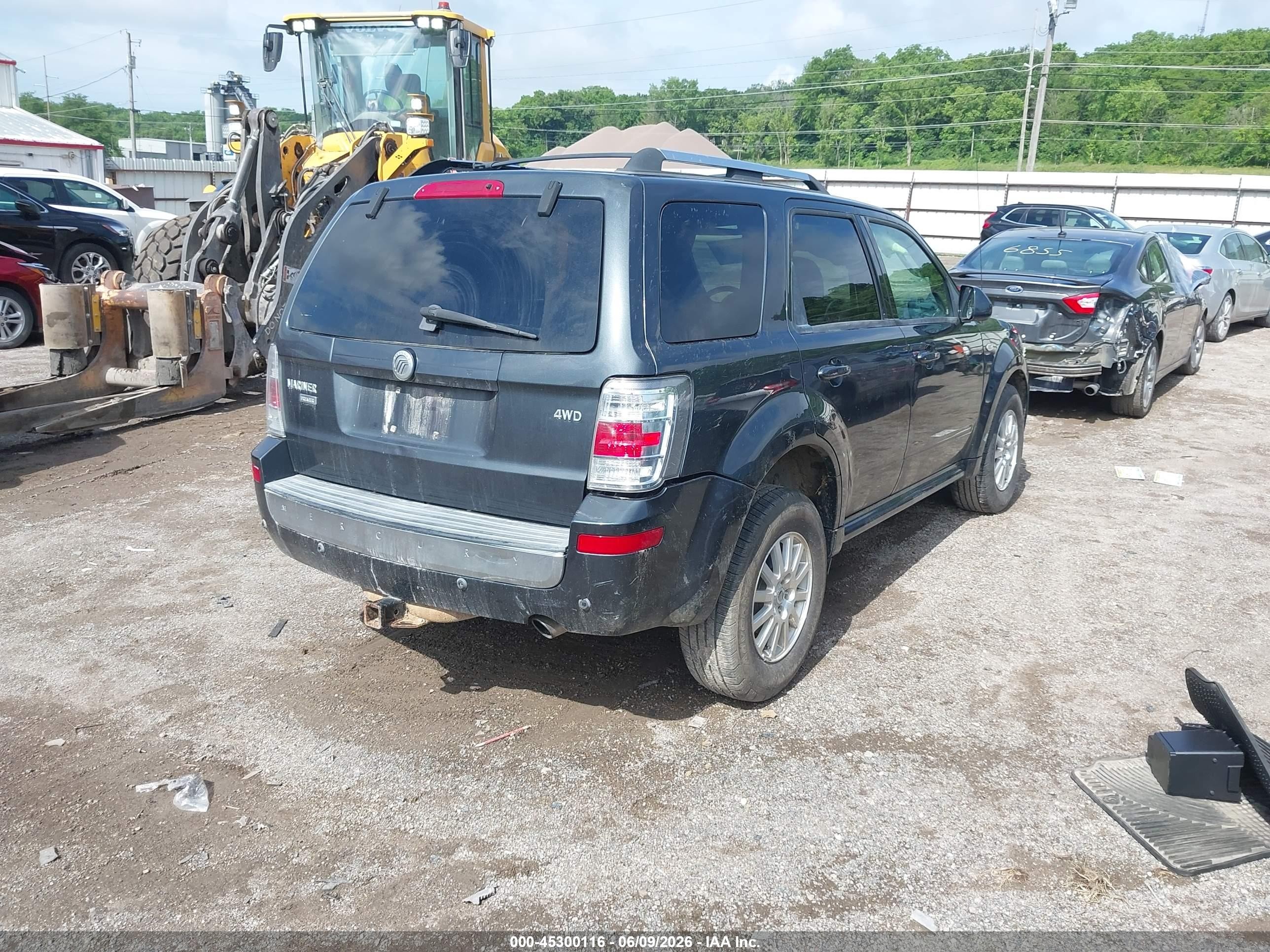2009 Mercury Mariner Premier V6 Серый vin: 4M2CU97G49KJ20355
