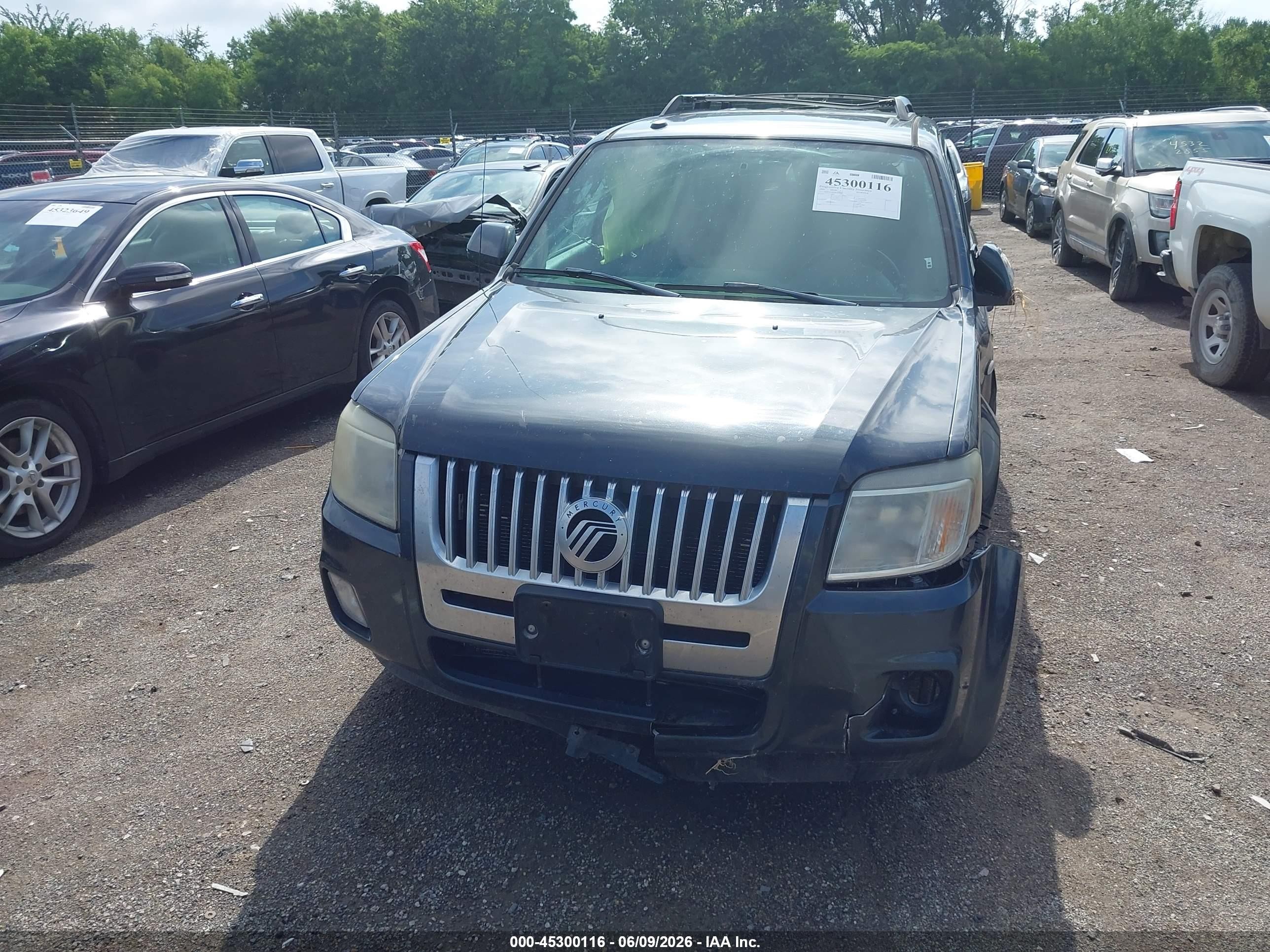 2009 Mercury Mariner Premier V6 Серый vin: 4M2CU97G49KJ20355