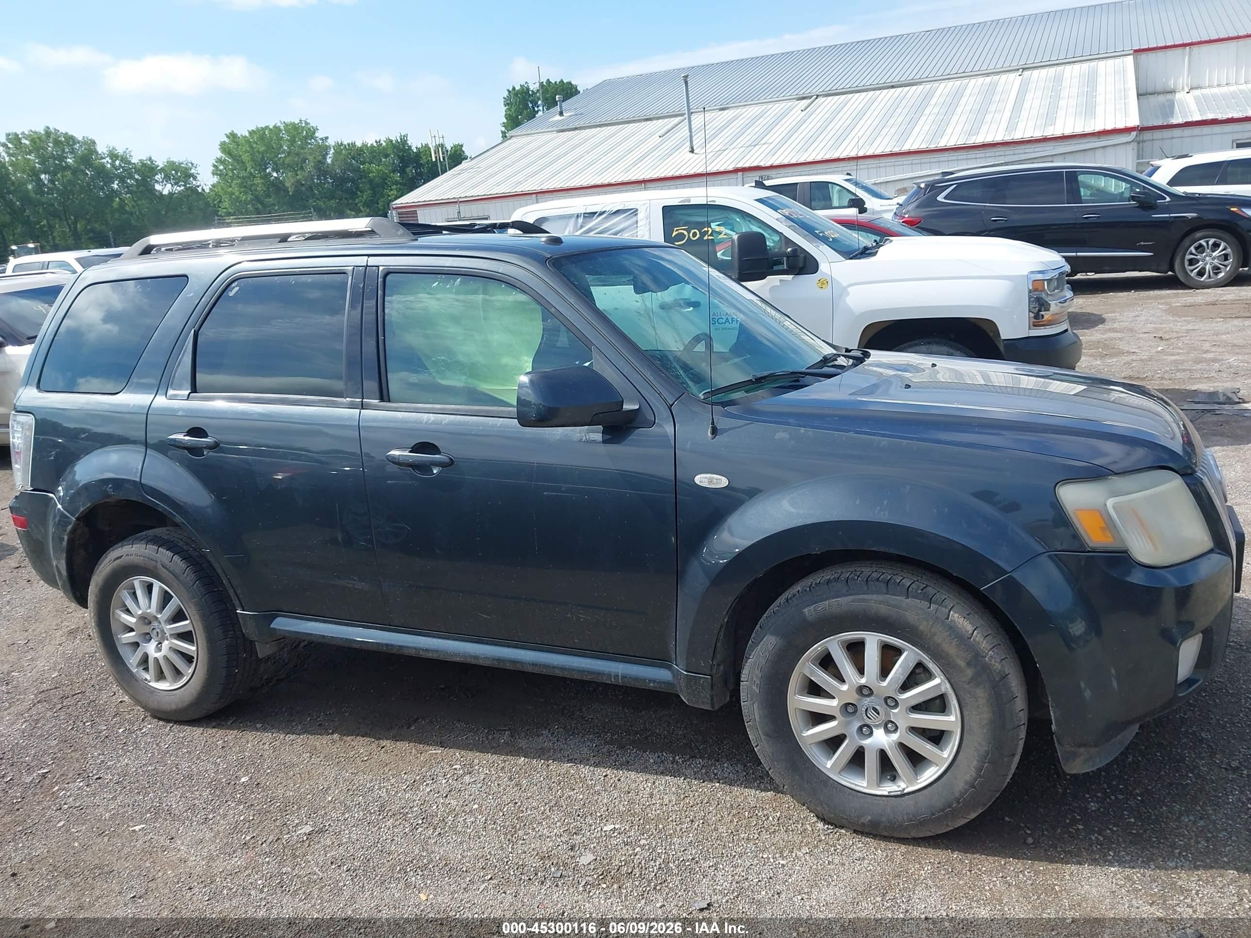 2009 Mercury Mariner Premier V6 Серый vin: 4M2CU97G49KJ20355