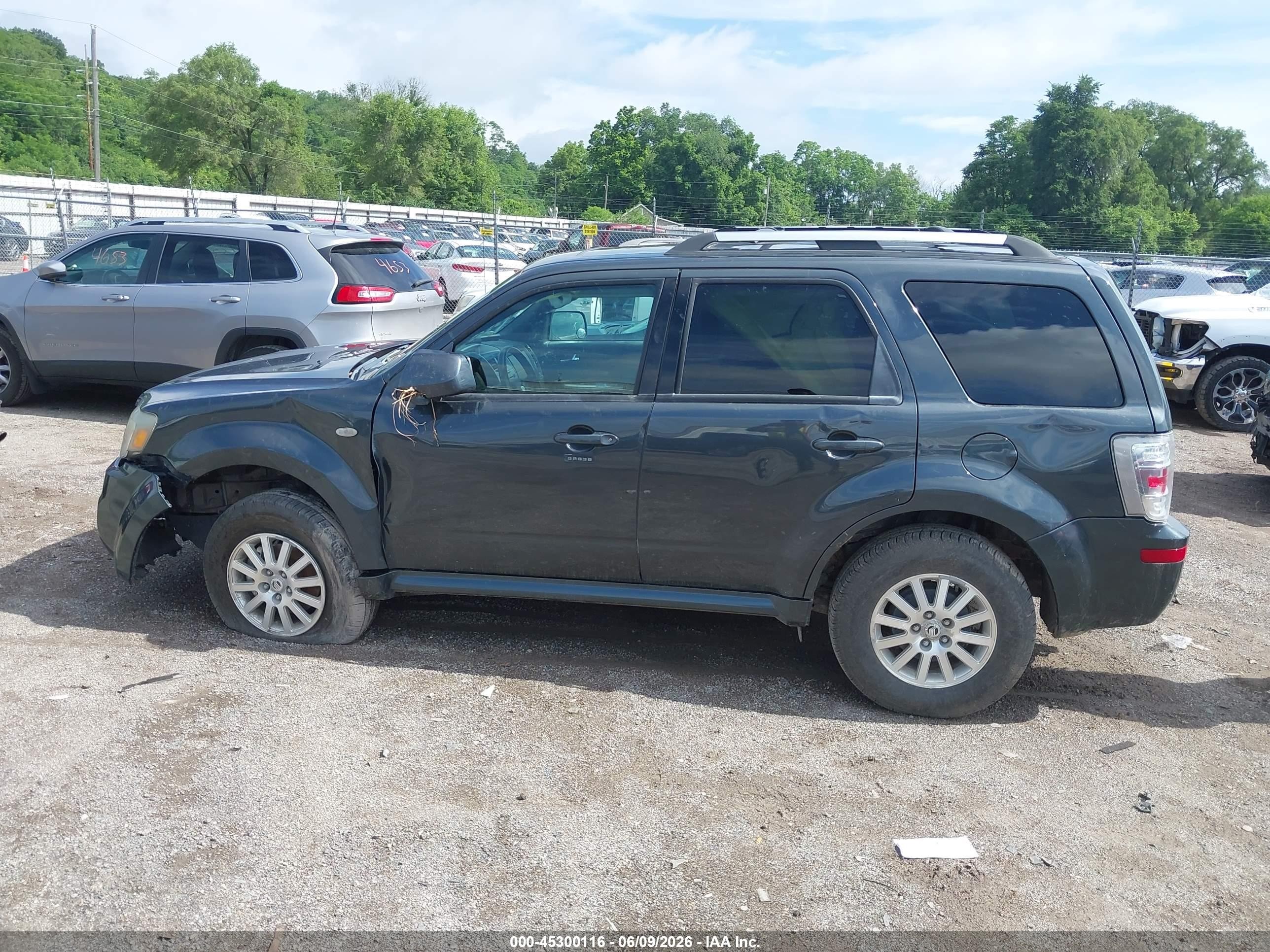 2009 Mercury Mariner Premier V6 Серый vin: 4M2CU97G49KJ20355