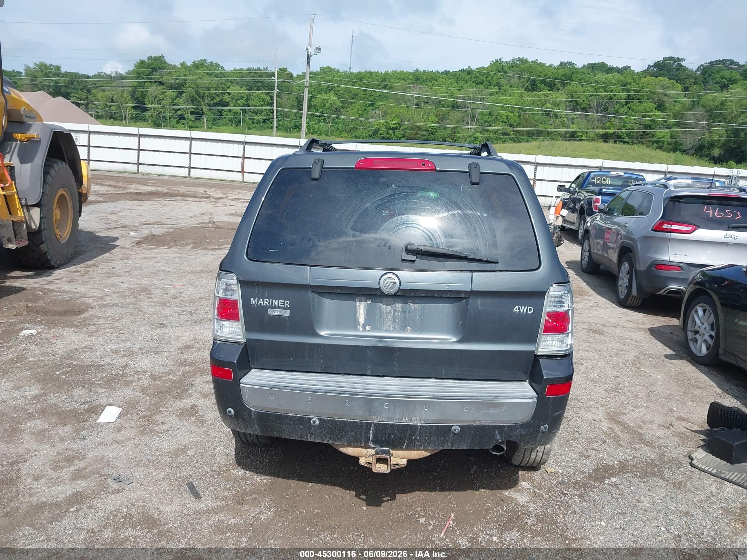 2009 Mercury Mariner Premier V6 Серый vin: 4M2CU97G49KJ20355