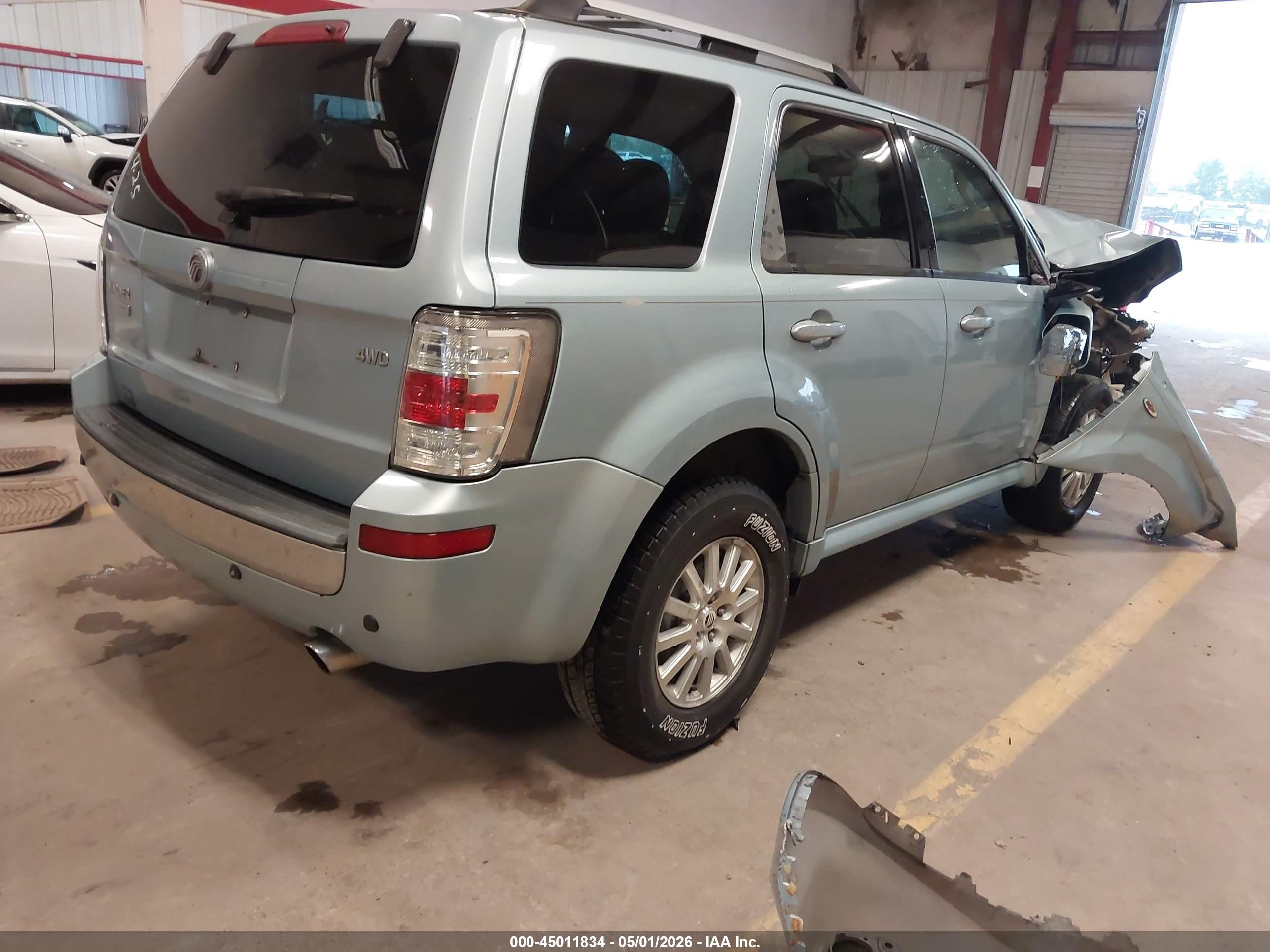 2009 Mercury Mariner Premier V6 Green vin: 4M2CU97G59KJ00907