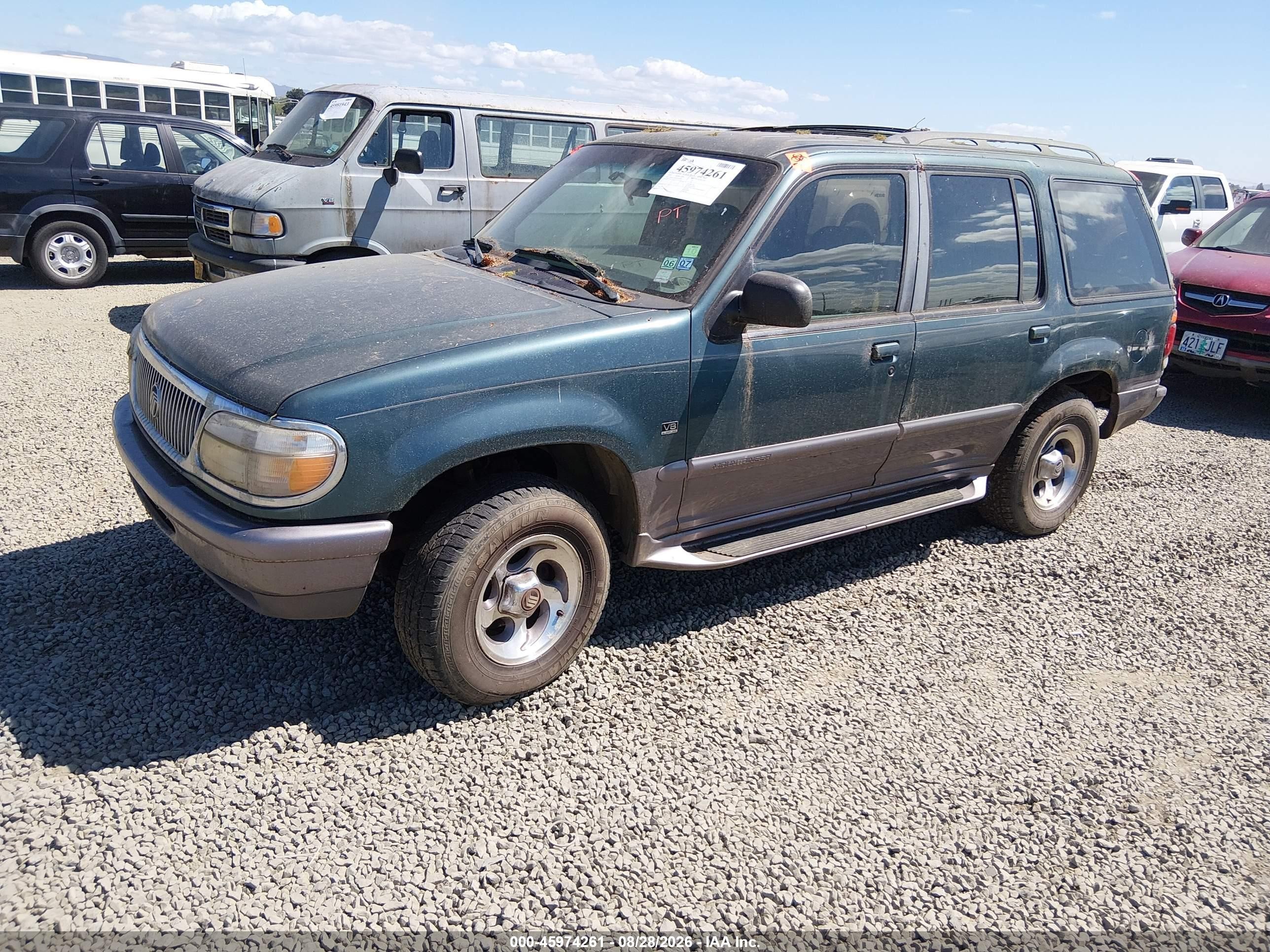1997 Mercury Mountaineer   Green vin: 4M2DU55P0VUJ09979