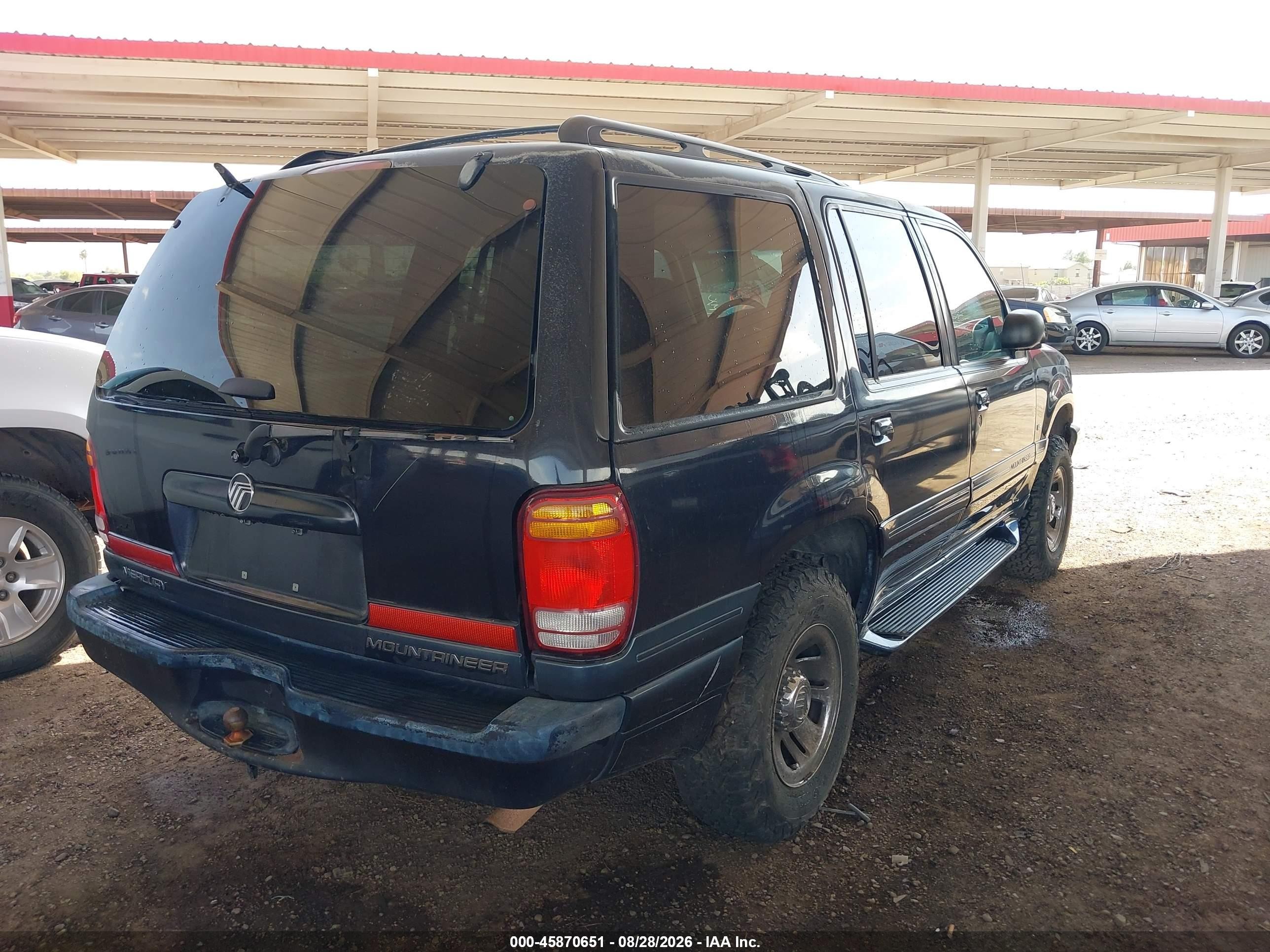 1999 Mercury Mountaineer Black vin: 4M2DU55P1XUJ24249