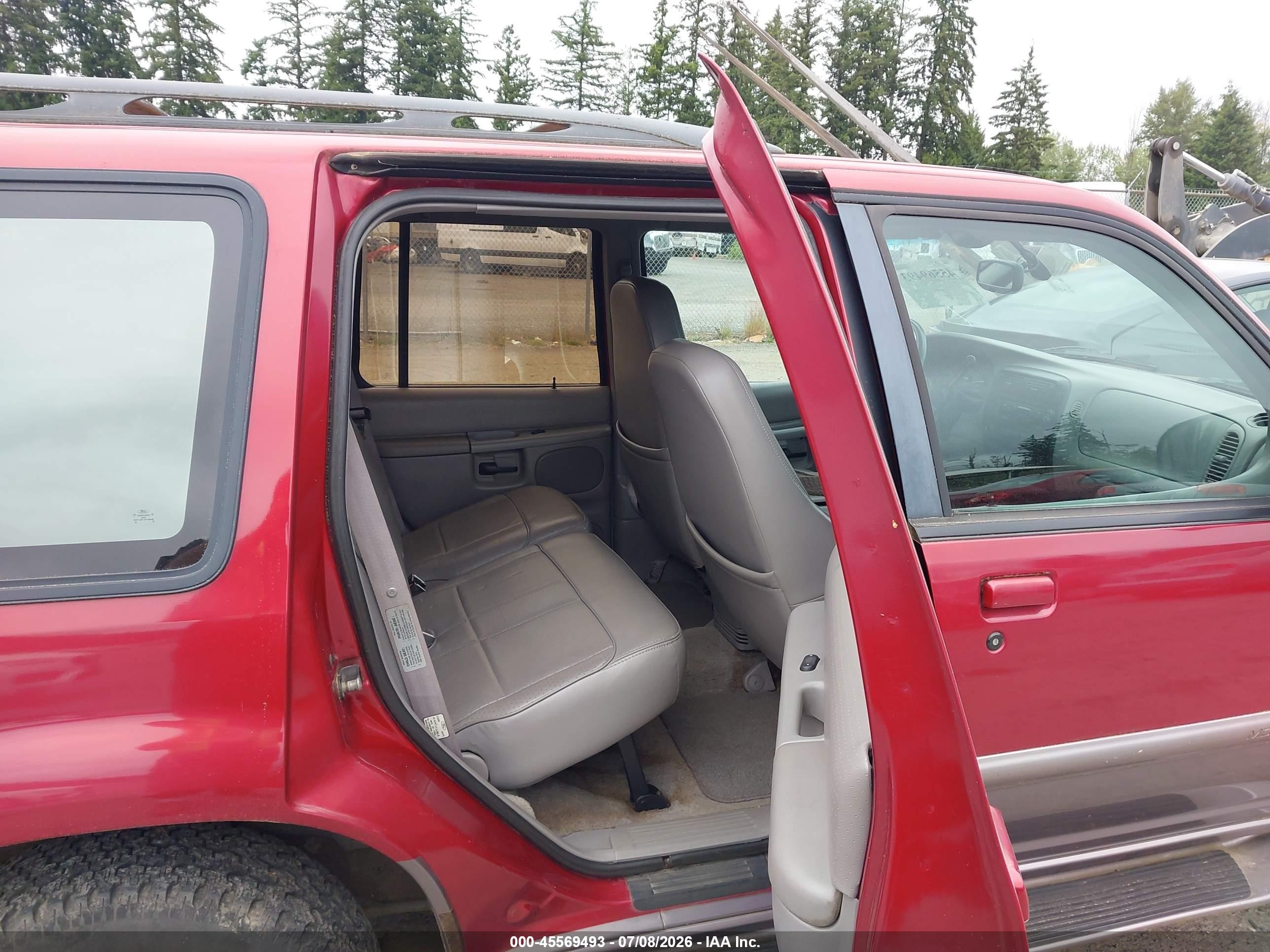 1997 Mercury Mountaineer   Красный vin: 4M2DU55P5VUJ12912