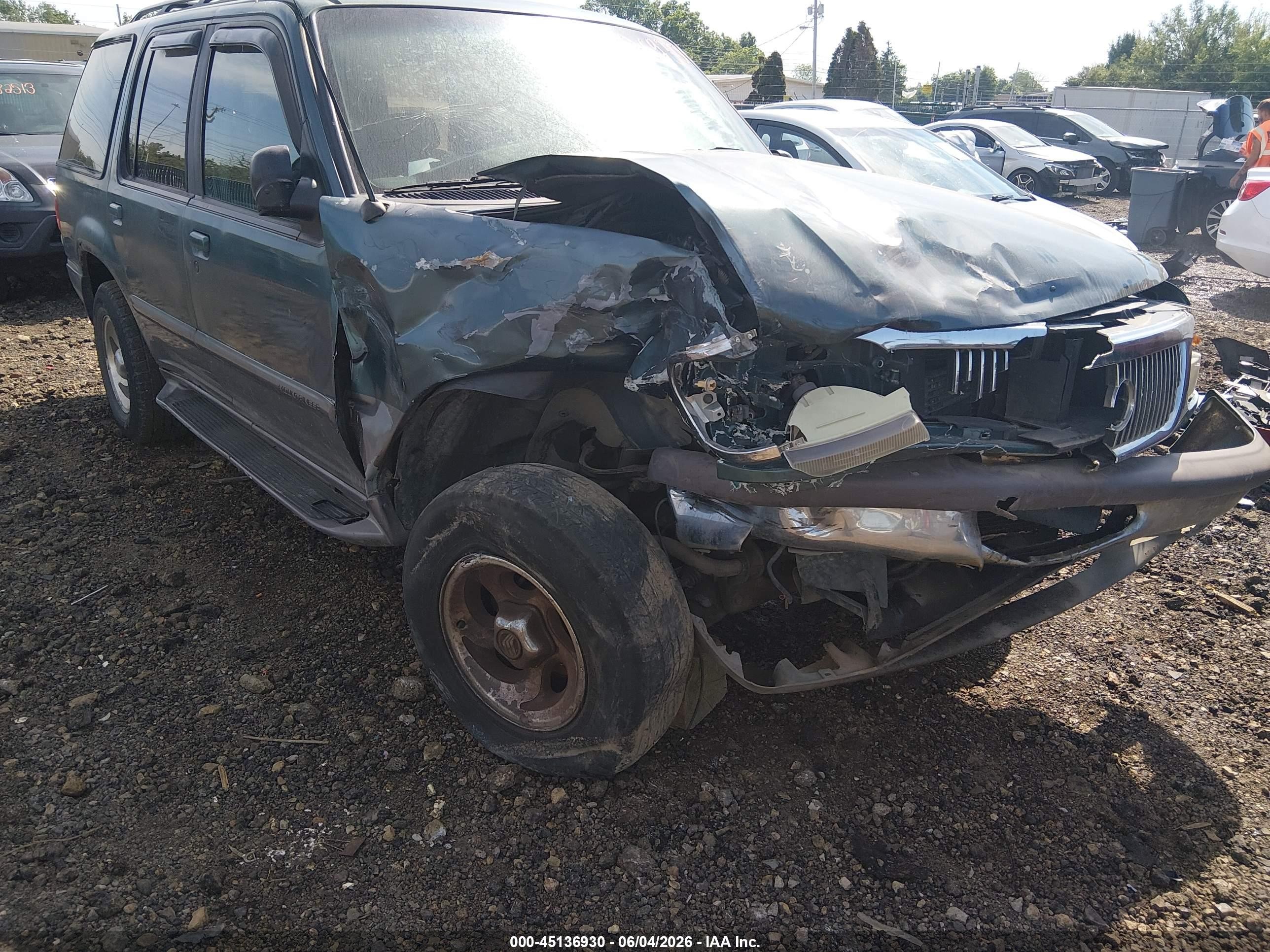 1997 Mercury Mountaineer   Green vin: 4M2DU55P7VUJ06304