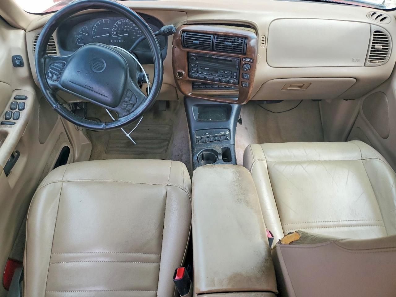 2001 Mercury Mountaineer Red vin: 4M2DU66P71UJ00324