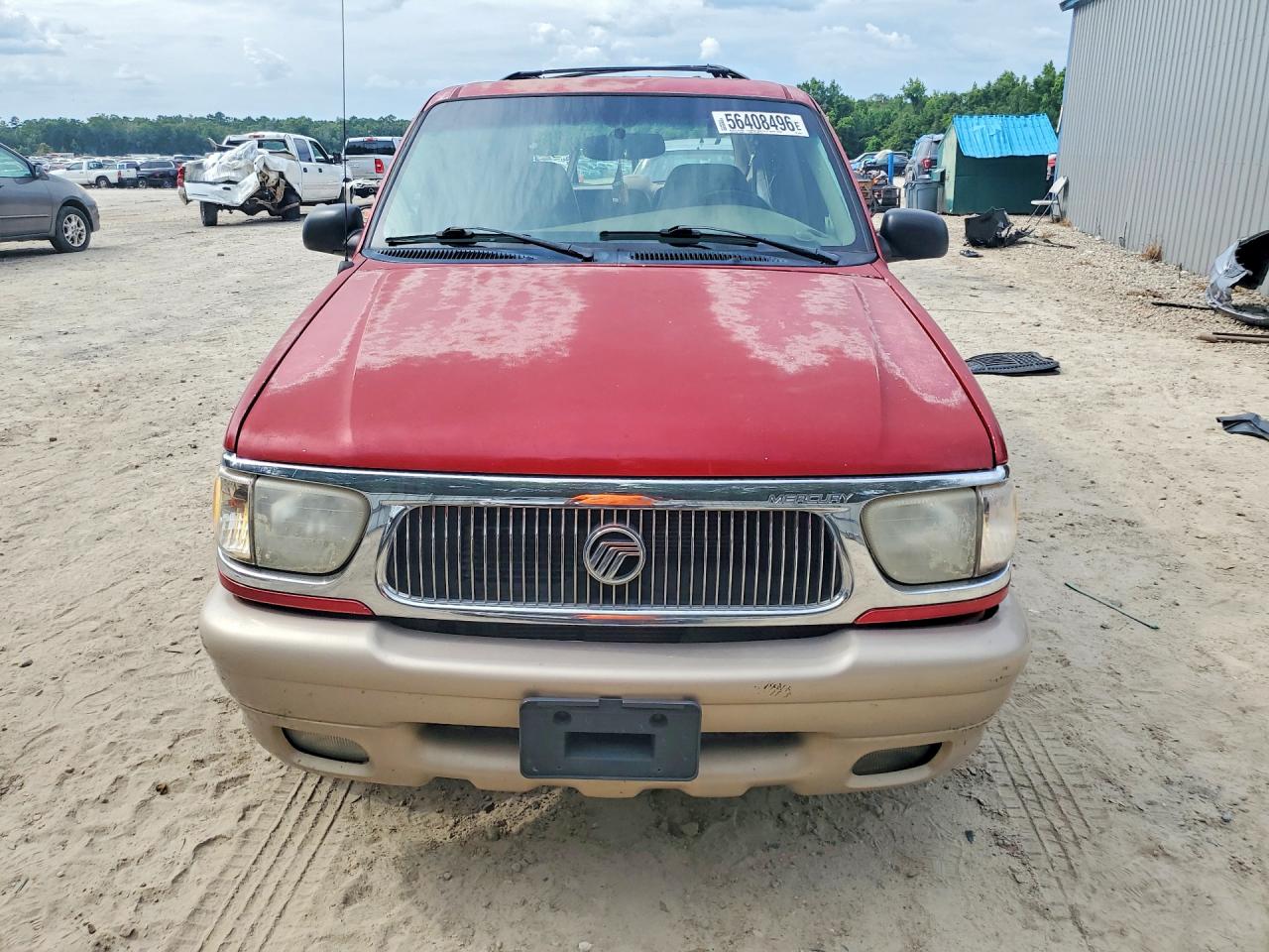2001 Mercury Mountaineer Red vin: 4M2DU66P71UJ00324