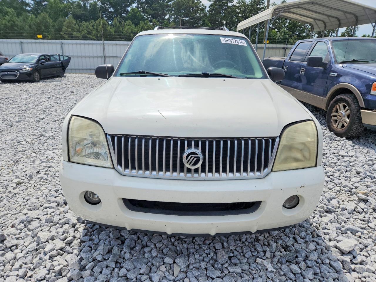 2003 Mercury Mountaineer White vin: 4M2DU66W13ZJ05208
