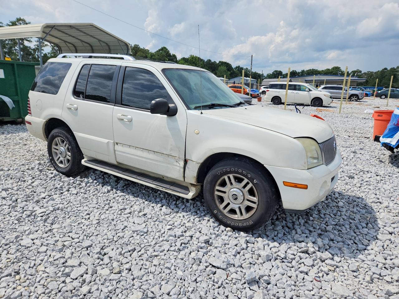 2003 Mercury Mountaineer White vin: 4M2DU66W13ZJ05208