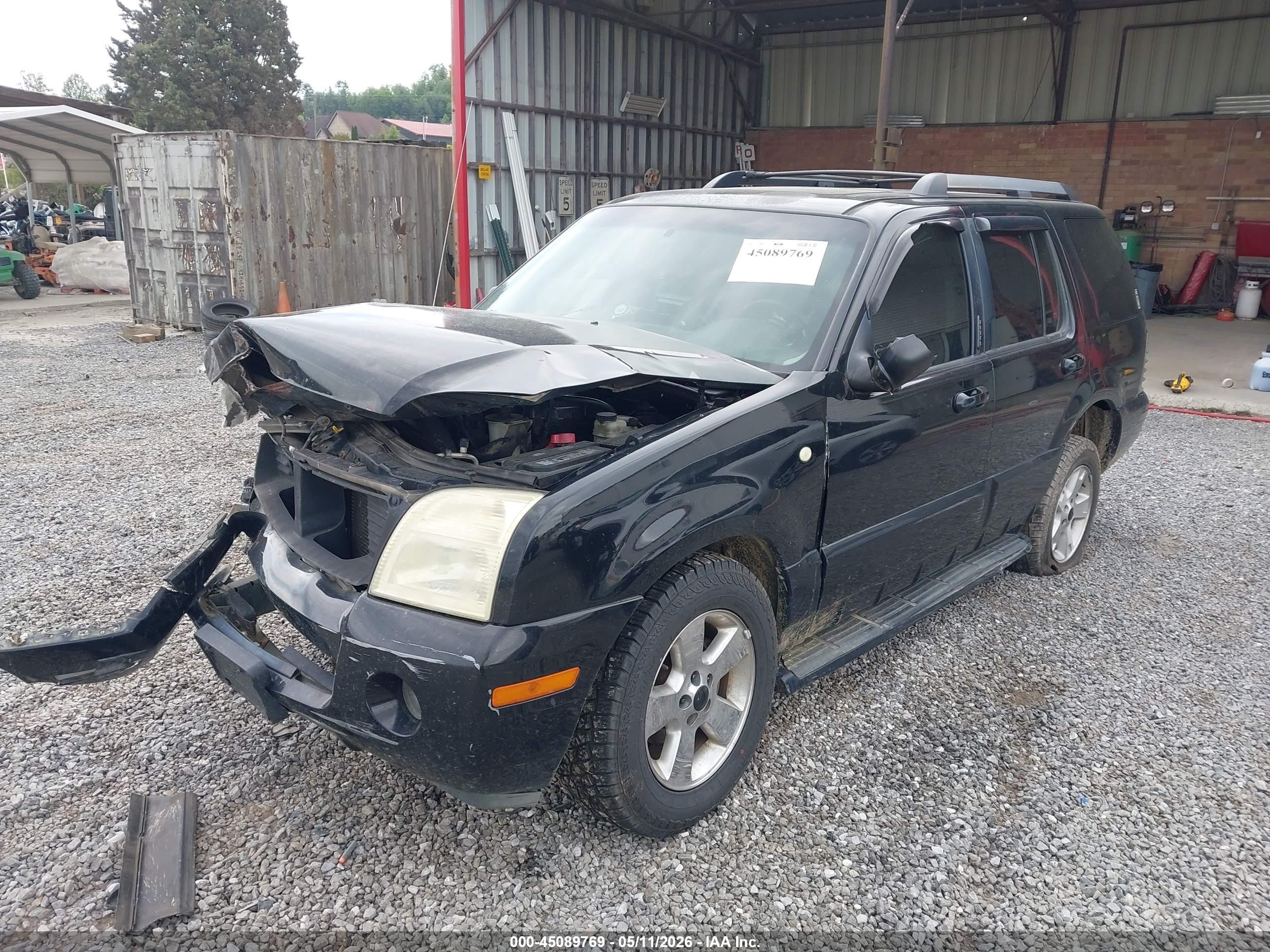 2005 Mercury Mountaineer   Black vin: 4M2DU86K95ZJ12869