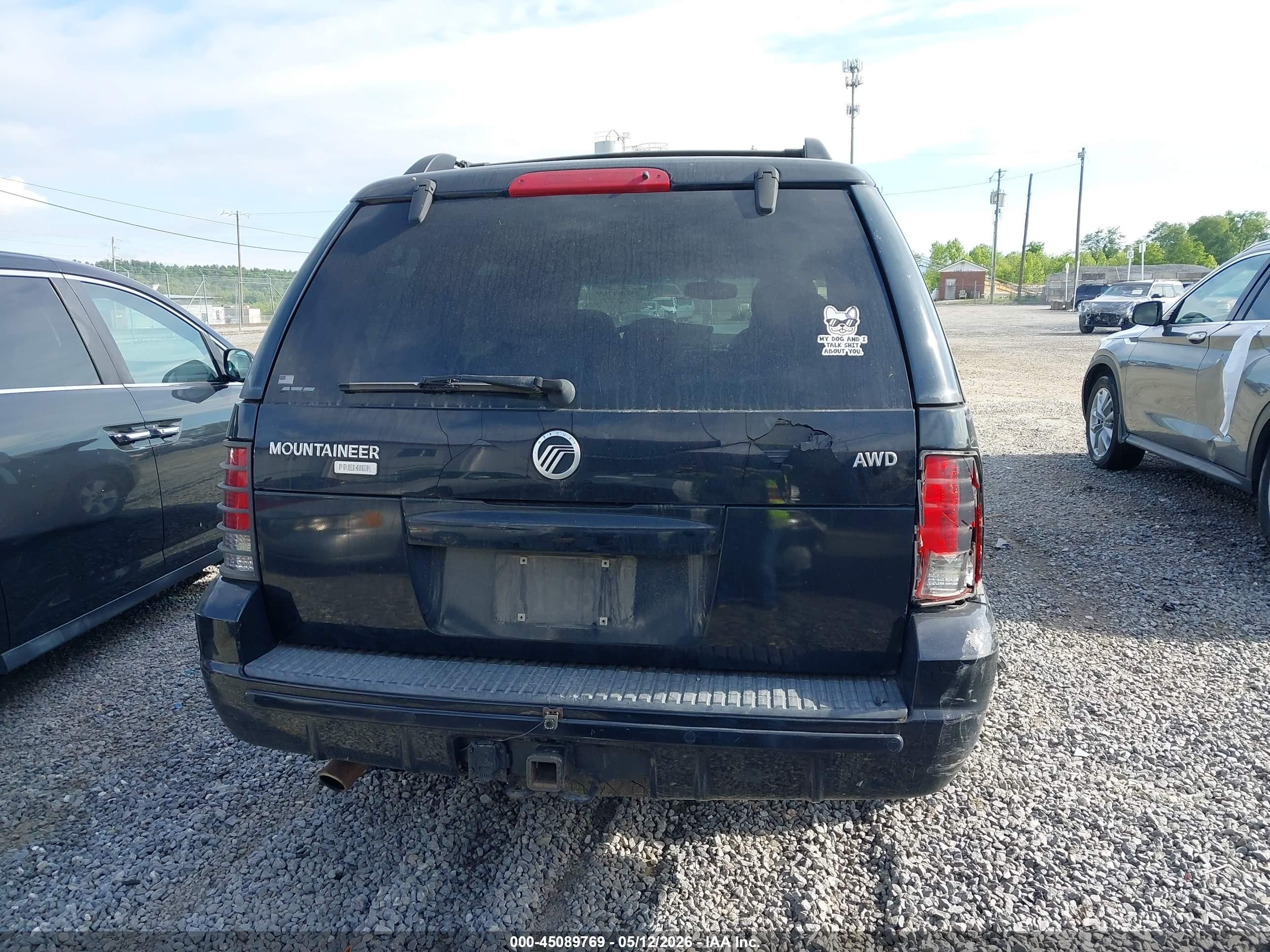 2005 Mercury Mountaineer   Black vin: 4M2DU86K95ZJ12869