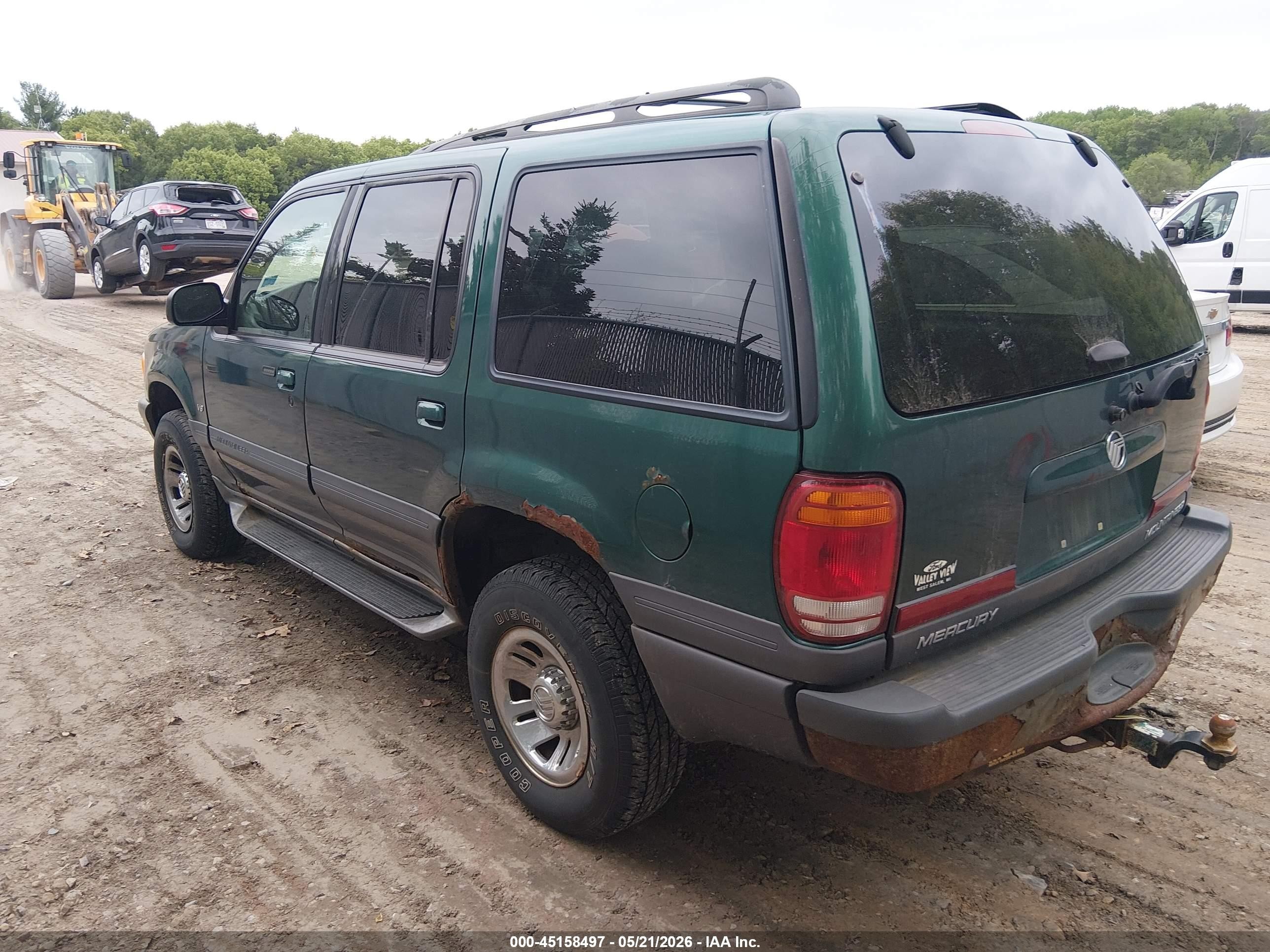 2000 Mercury Mountaineer   Green vin: 4M2DU86P6YUJ34700