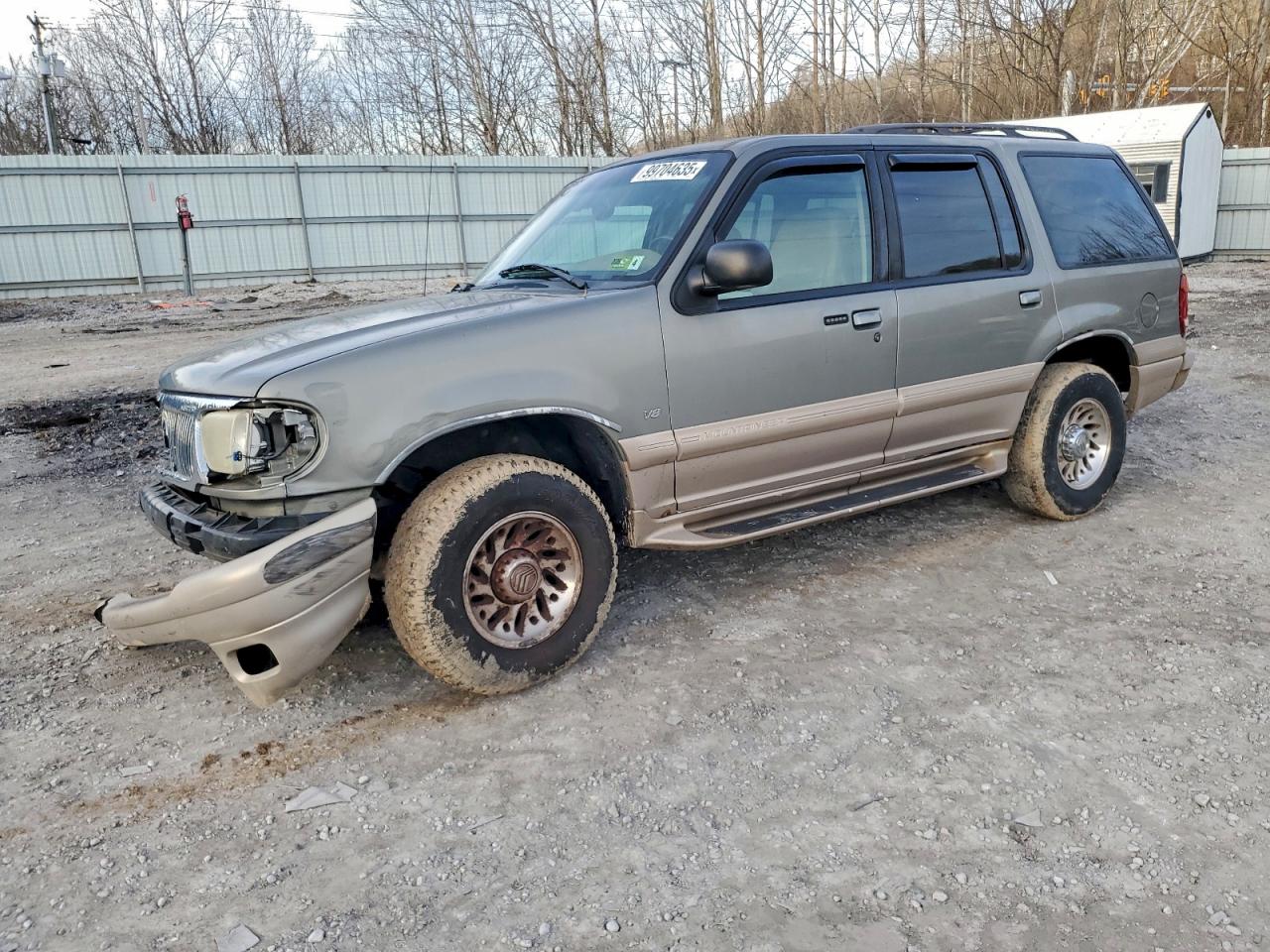 2001 Mercury Mountaineer Желто-коричневый vin: 4M2DU86P71UJ07169