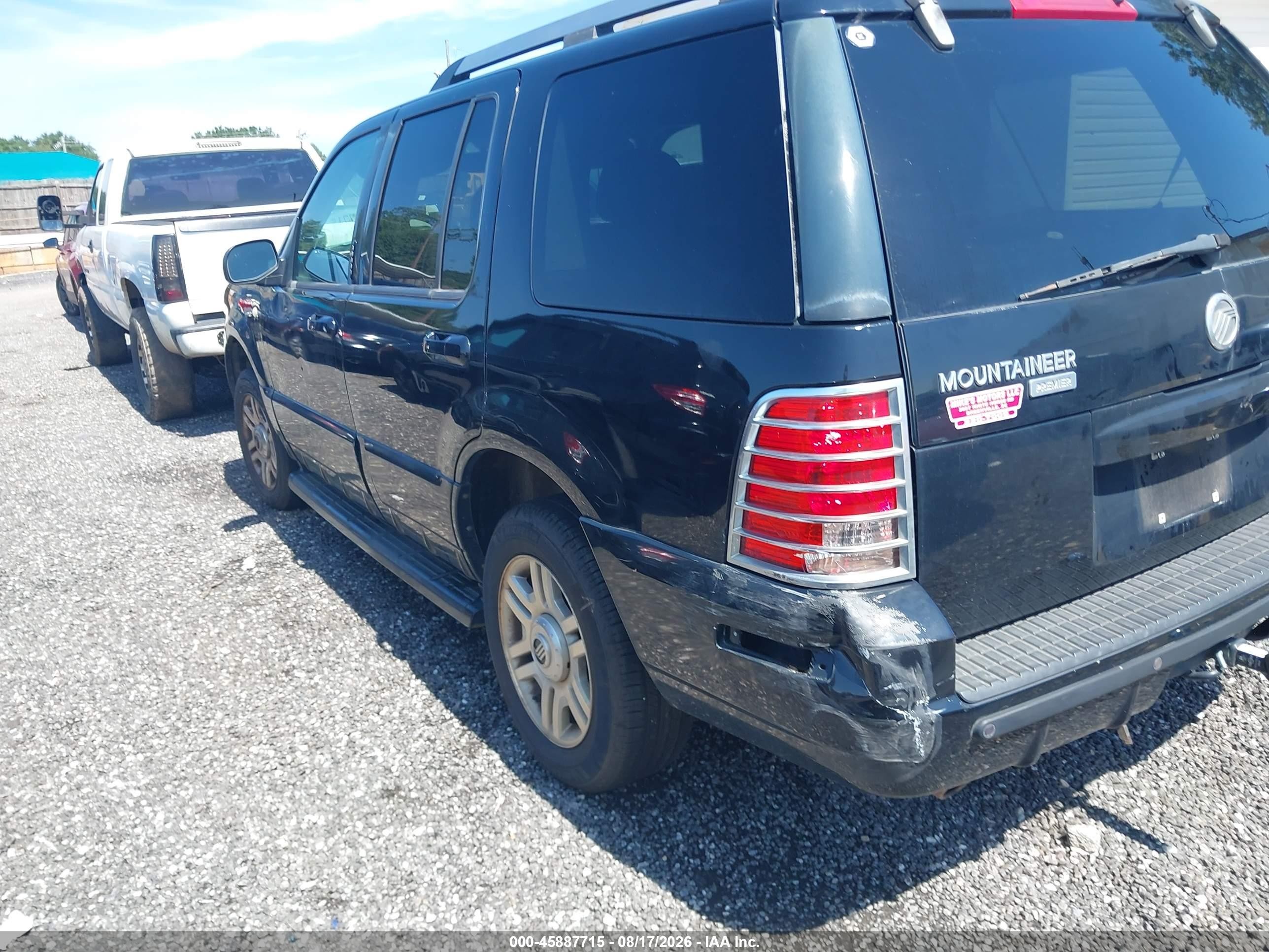 2005 Mercury Mountaineer   Black vin: 4M2DU86W25UJ17993