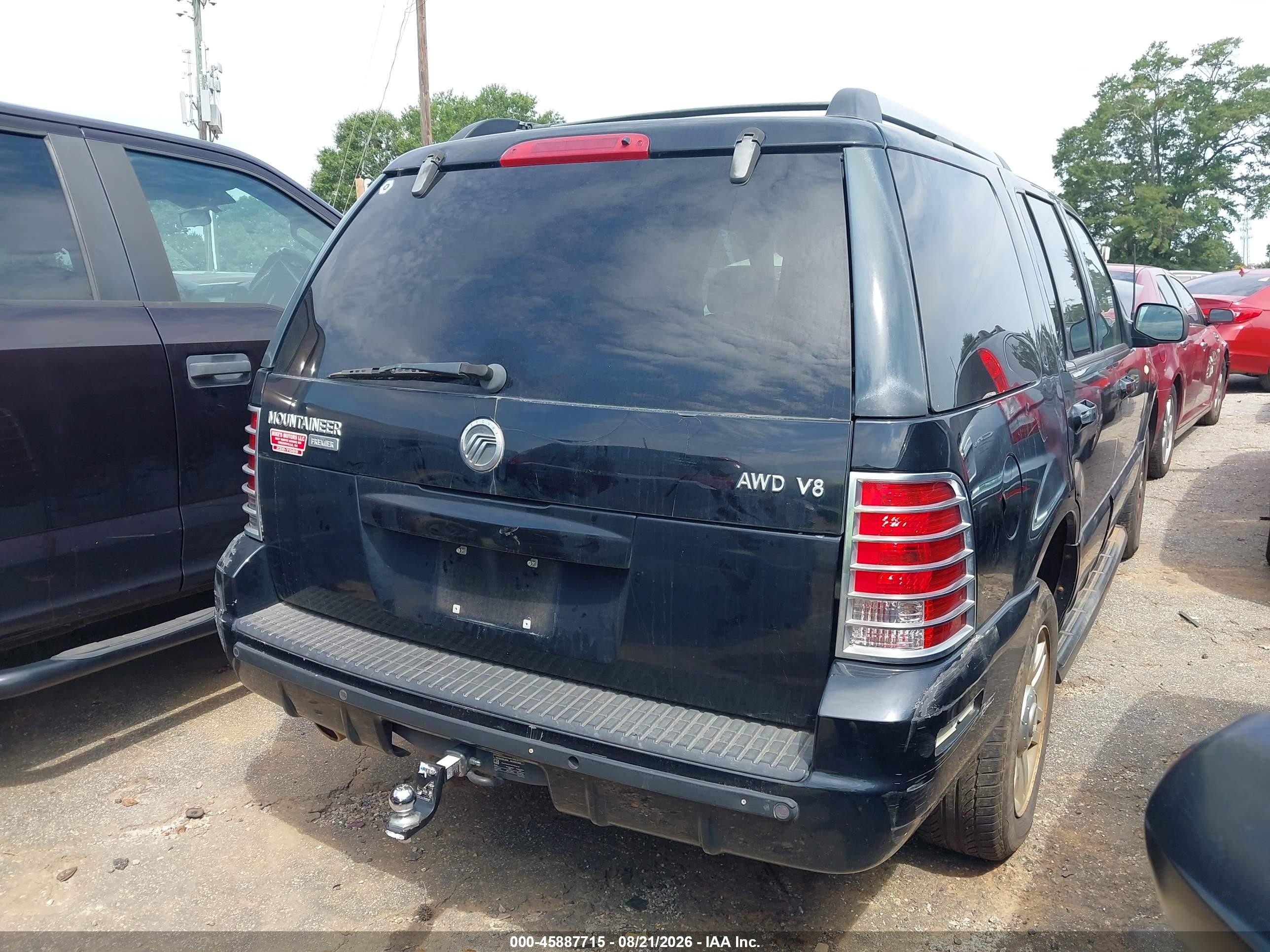 2005 Mercury Mountaineer   Black vin: 4M2DU86W25UJ17993