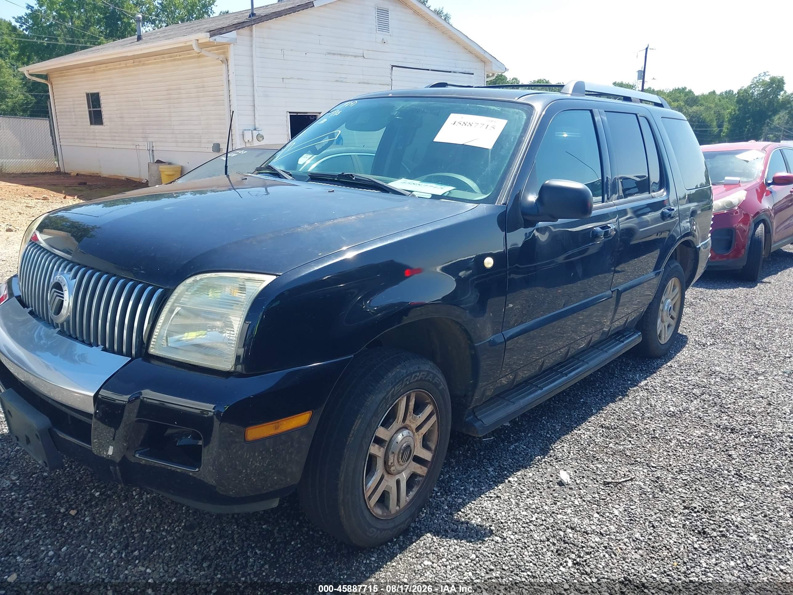 2005 Mercury Mountaineer   Black vin: 4M2DU86W25UJ17993