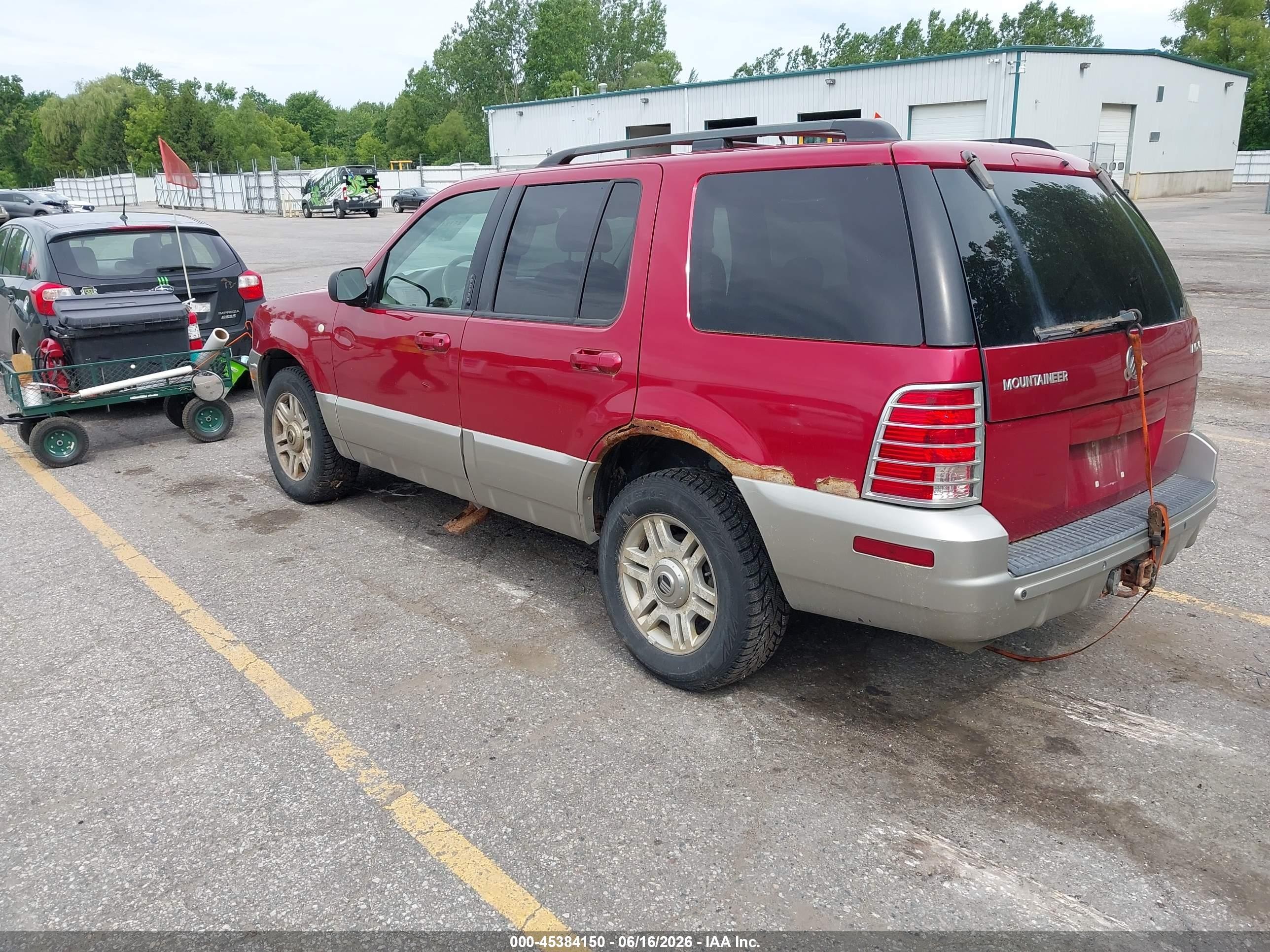 2003 Mercury Mountaineer   Red vin: 4M2DU86W63ZJ13073