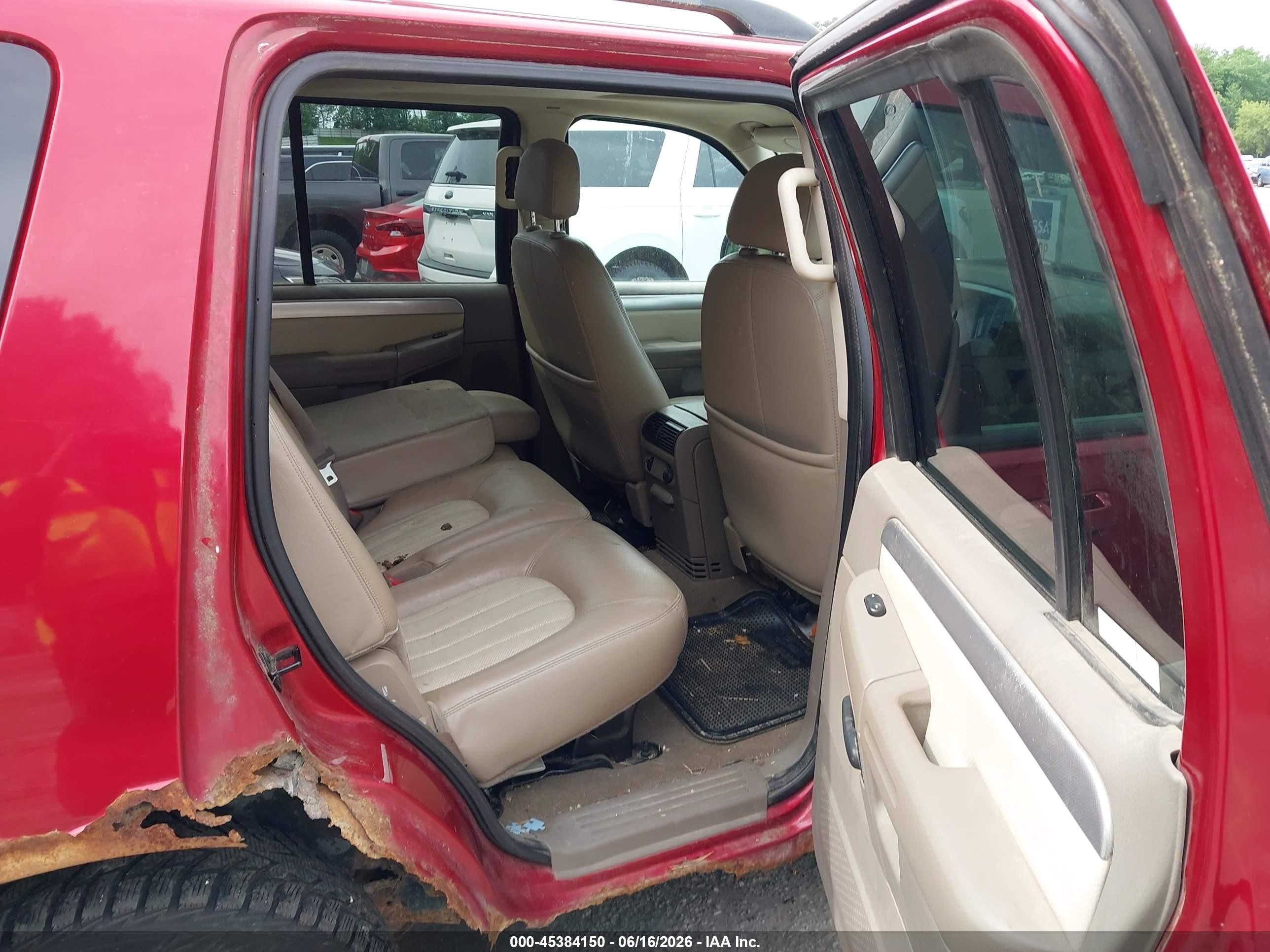 2003 Mercury Mountaineer   Red vin: 4M2DU86W63ZJ13073