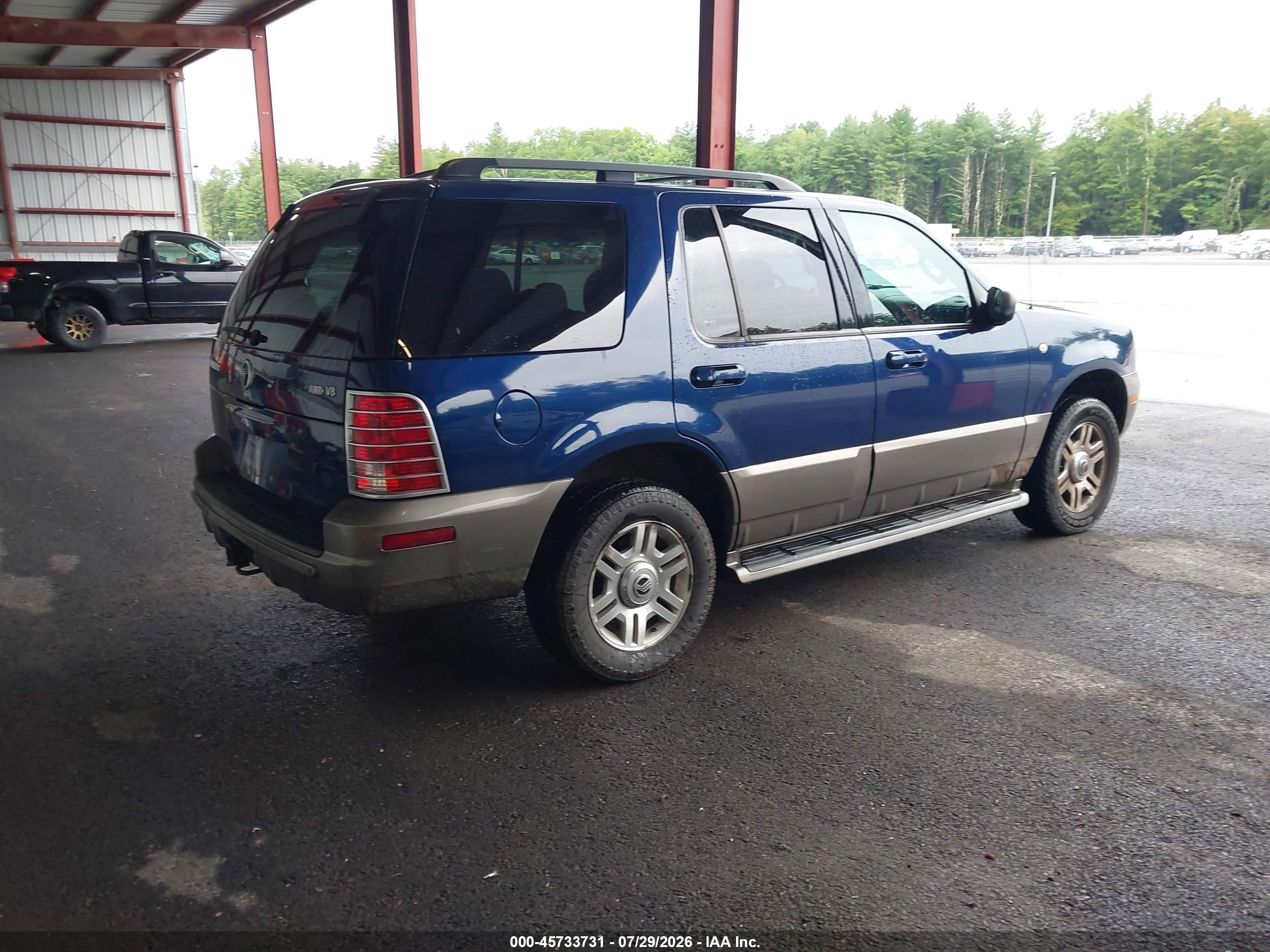2004 Mercury Mountaineer   Blue vin: 4M2DU86W94ZJ36767