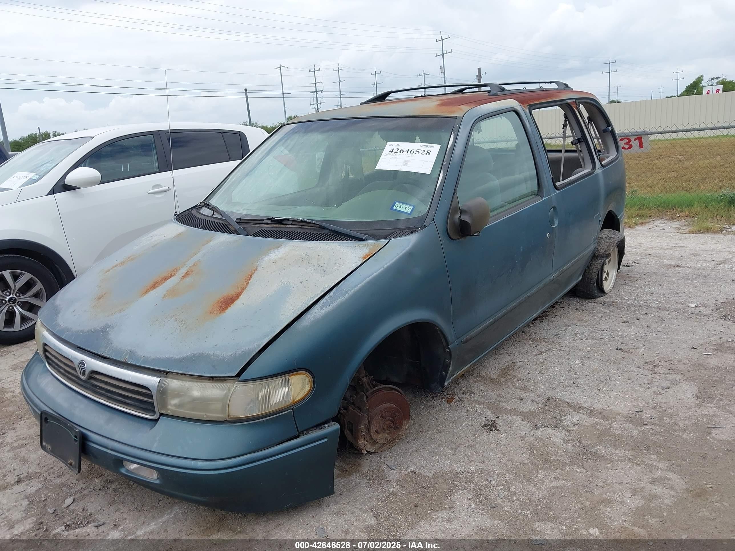 1997 Mercury Villager Gs/ls/nautica Green vin: 4M2DV1111VDJ36051