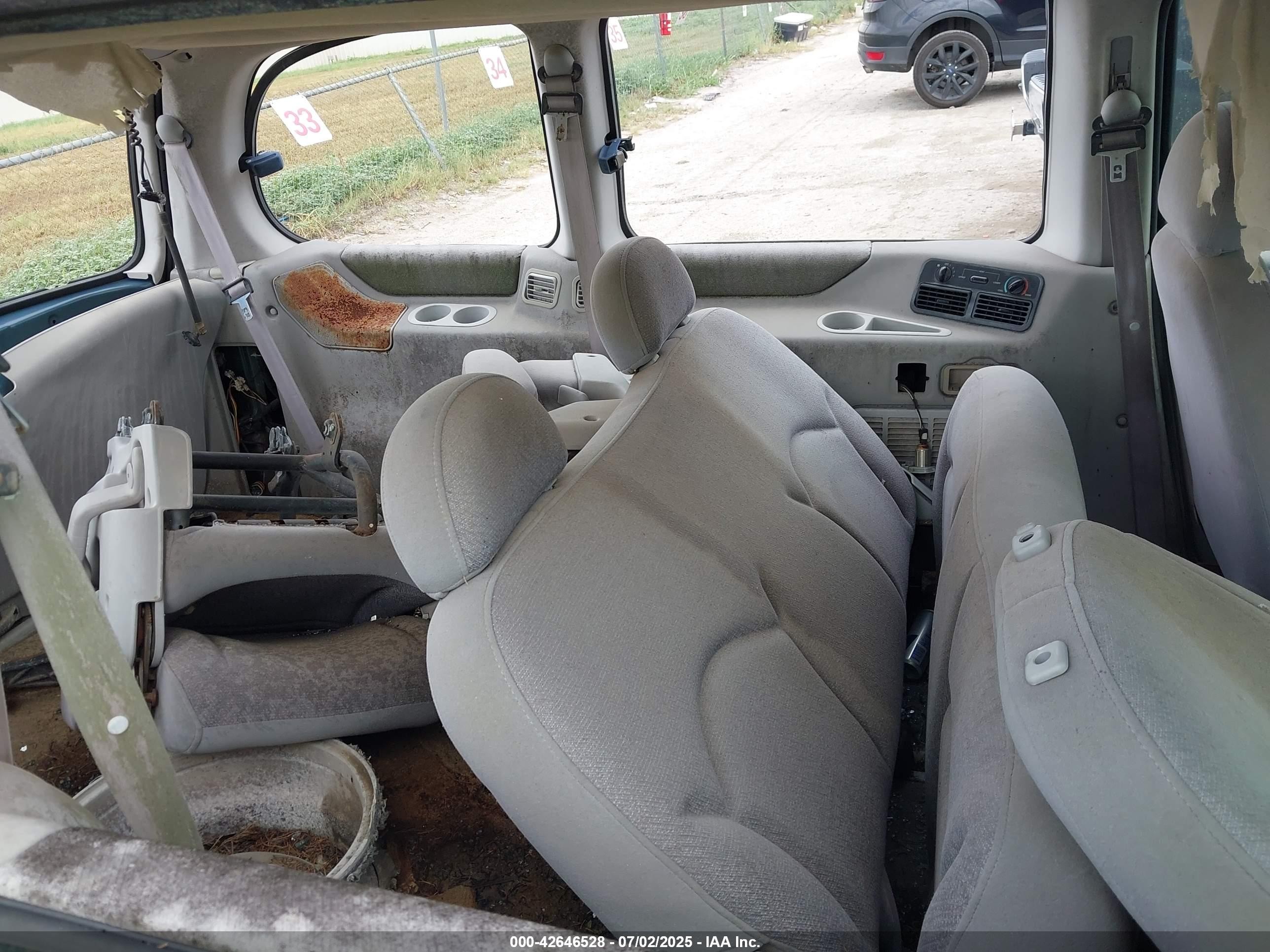 1997 Mercury Villager Gs/ls/nautica Green vin: 4M2DV1111VDJ36051