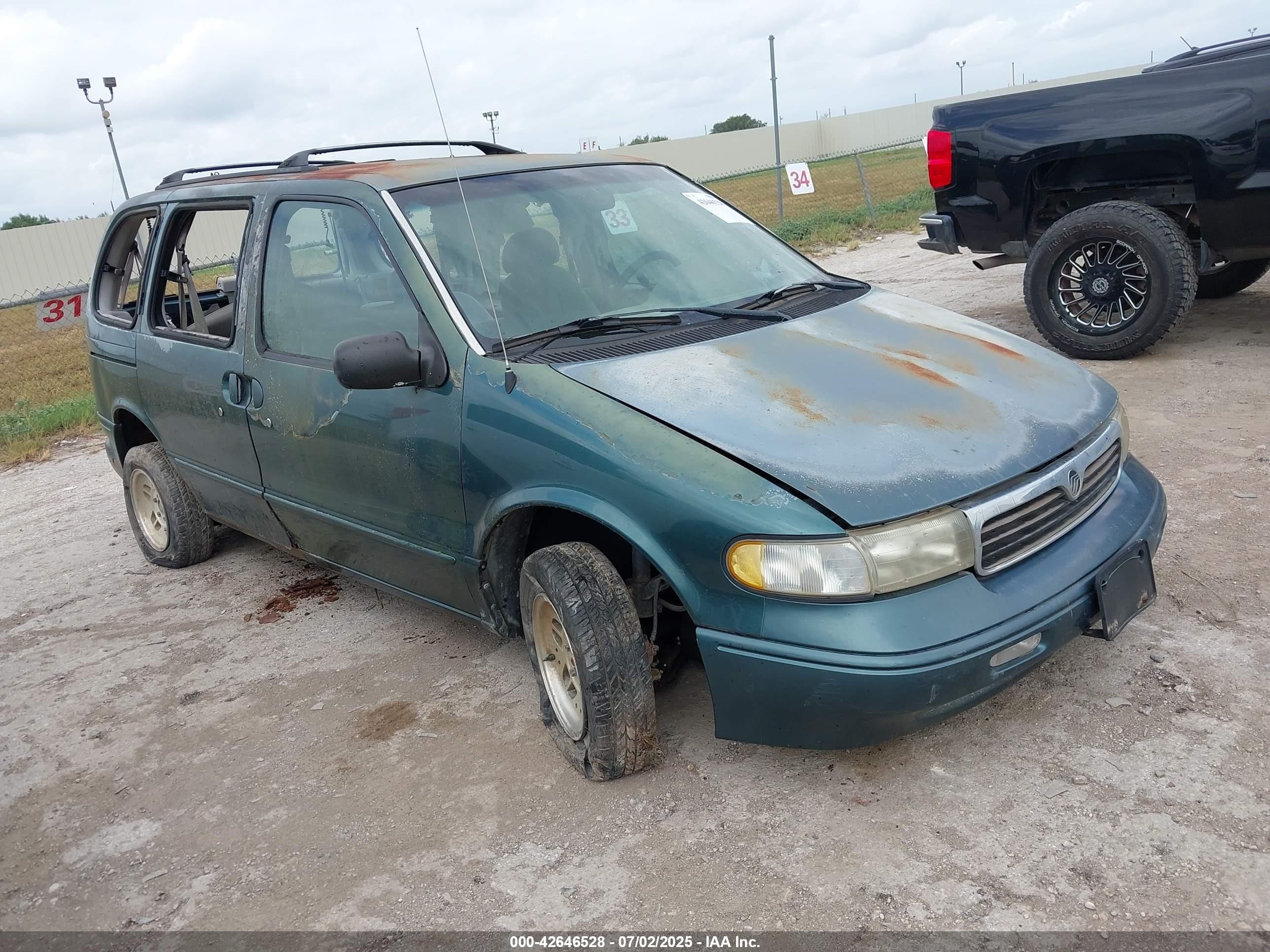 1997 Mercury Villager Gs/ls/nautica Green vin: 4M2DV1111VDJ36051