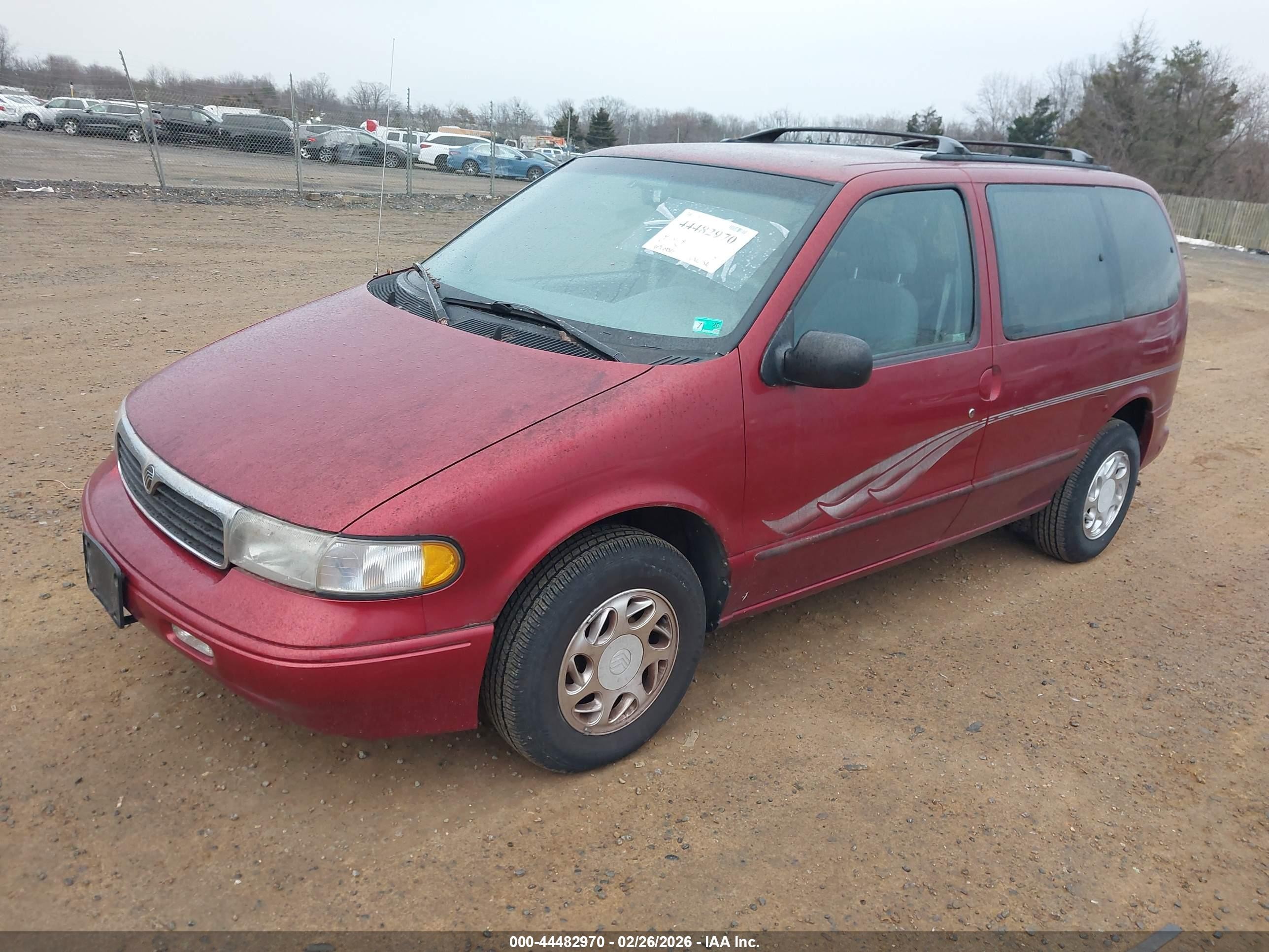 1997 Mercury Villager Gs/ls/nautica Maroon vin: 4M2DV1112VDJ28945