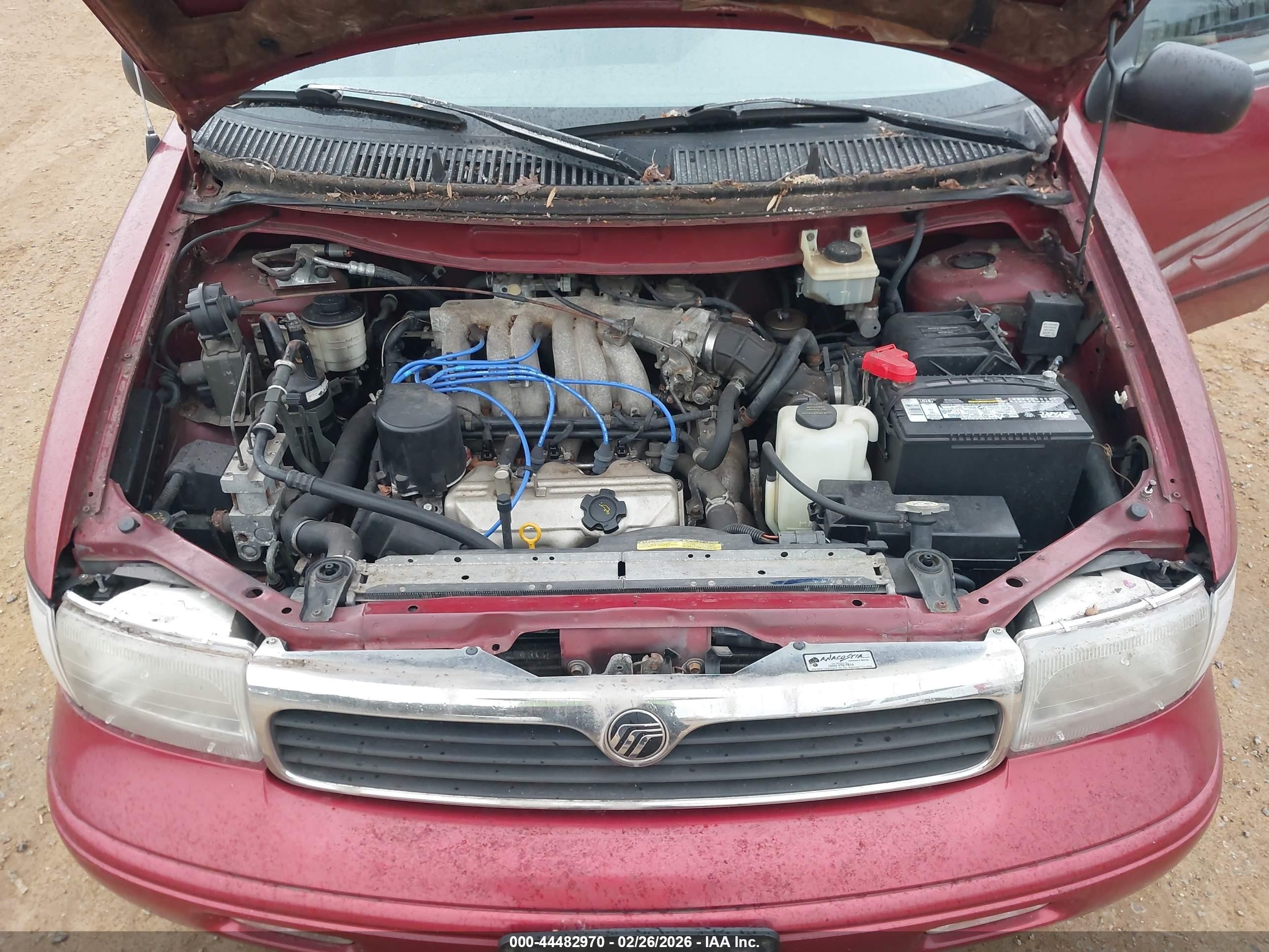 1997 Mercury Villager Gs/ls/nautica Maroon vin: 4M2DV1112VDJ28945