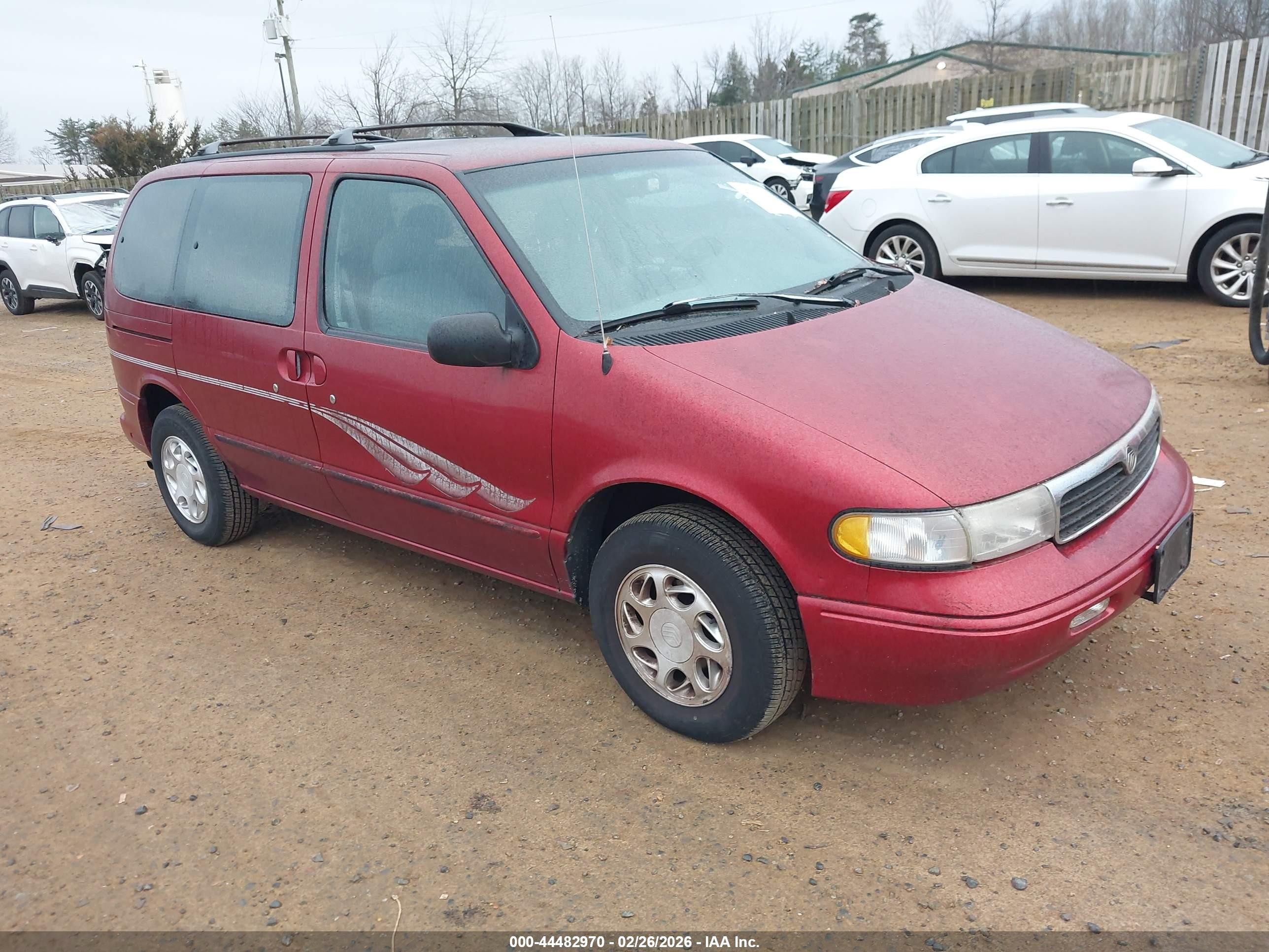 1997 Mercury Villager Gs/ls/nautica Maroon vin: 4M2DV1112VDJ28945