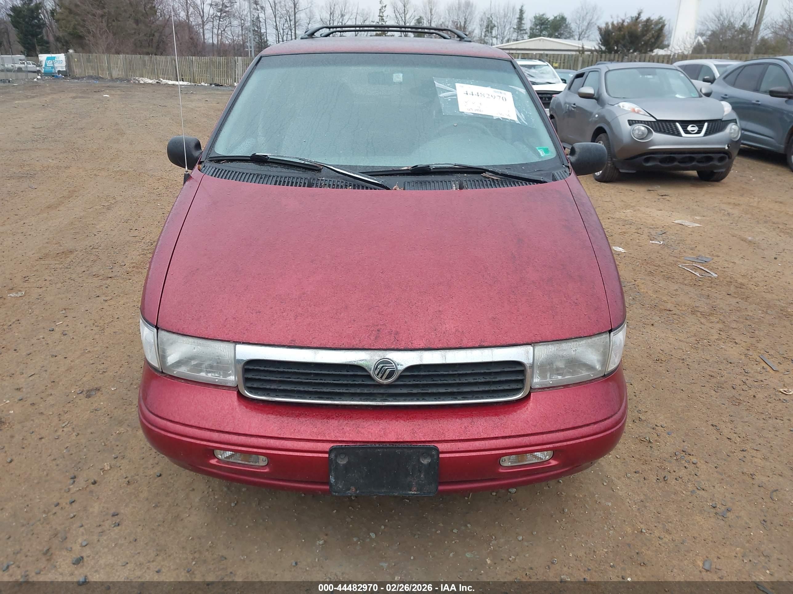 1997 Mercury Villager Gs/ls/nautica Maroon vin: 4M2DV1112VDJ28945