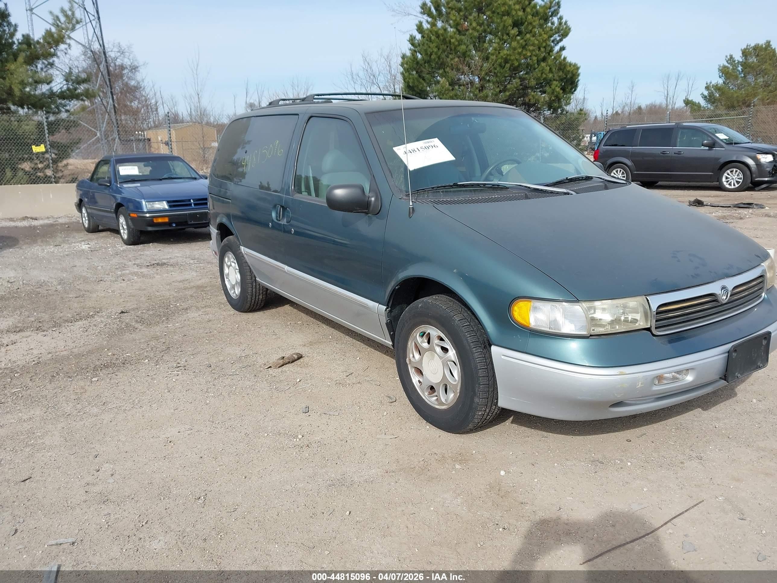 1997 Mercury Villager Gs/ls/nautica Green vin: 4M2DV1112VDJ44823