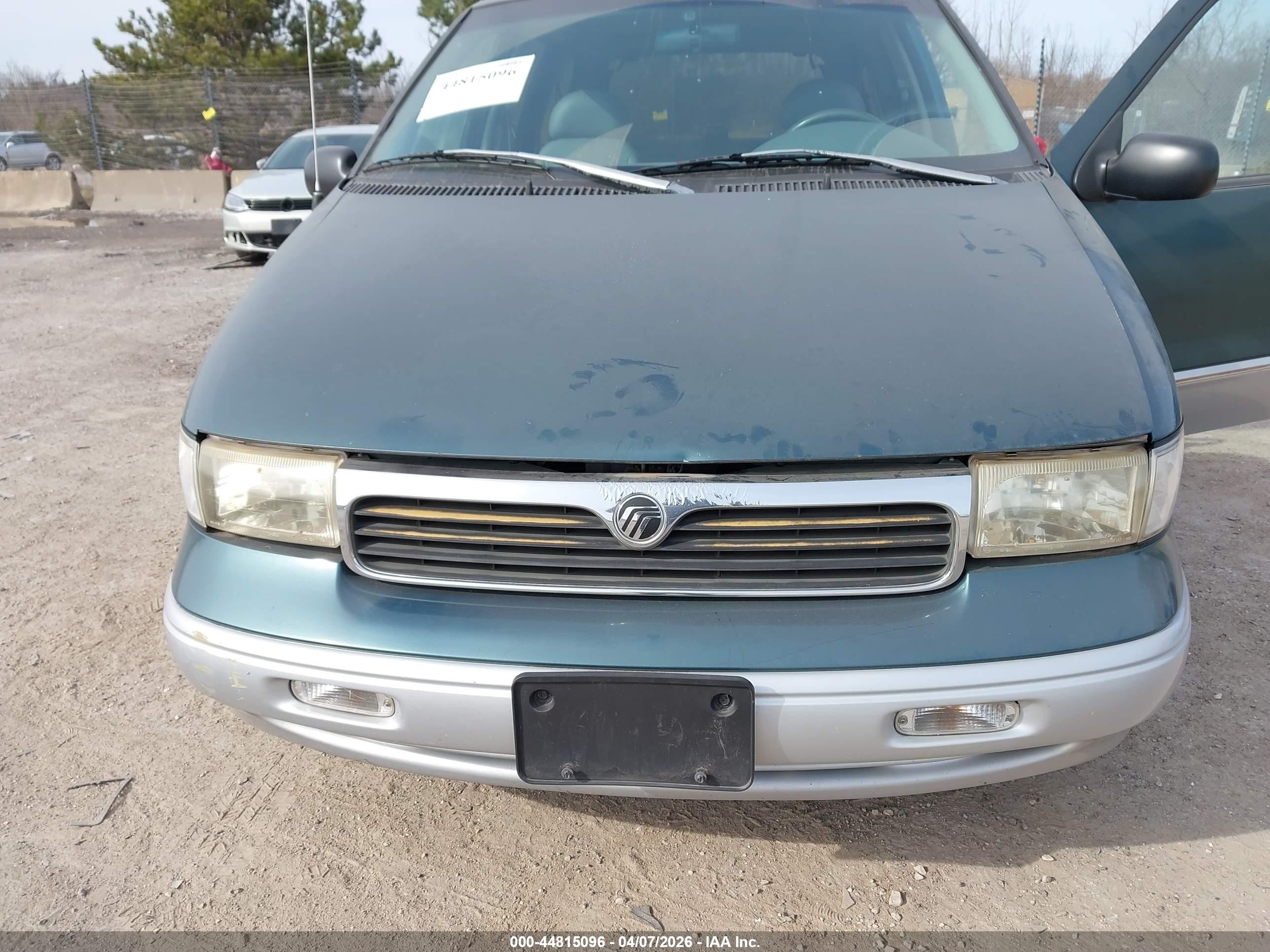 1997 Mercury Villager Gs/ls/nautica Green vin: 4M2DV1112VDJ44823
