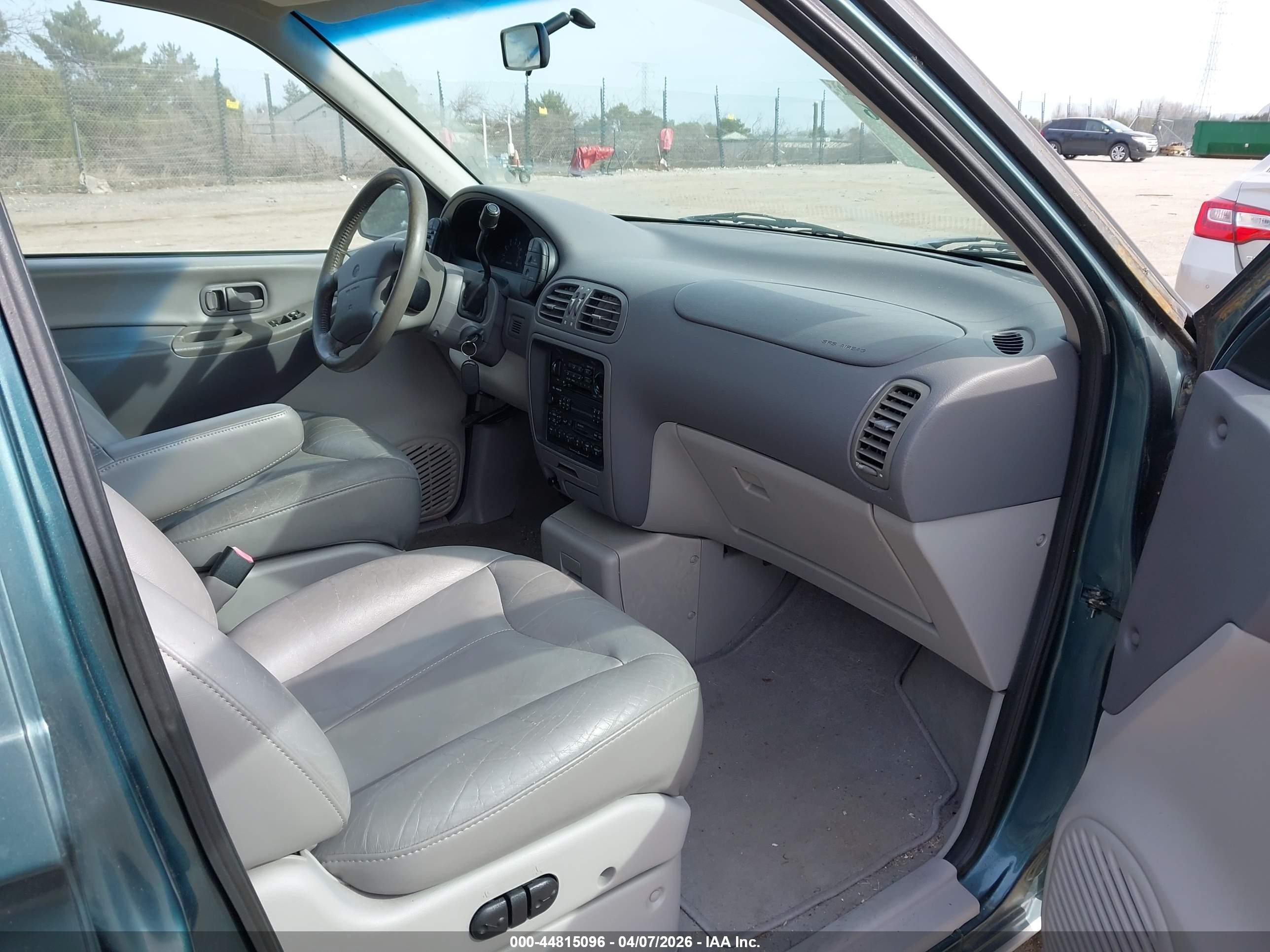 1997 Mercury Villager Gs/ls/nautica Green vin: 4M2DV1112VDJ44823