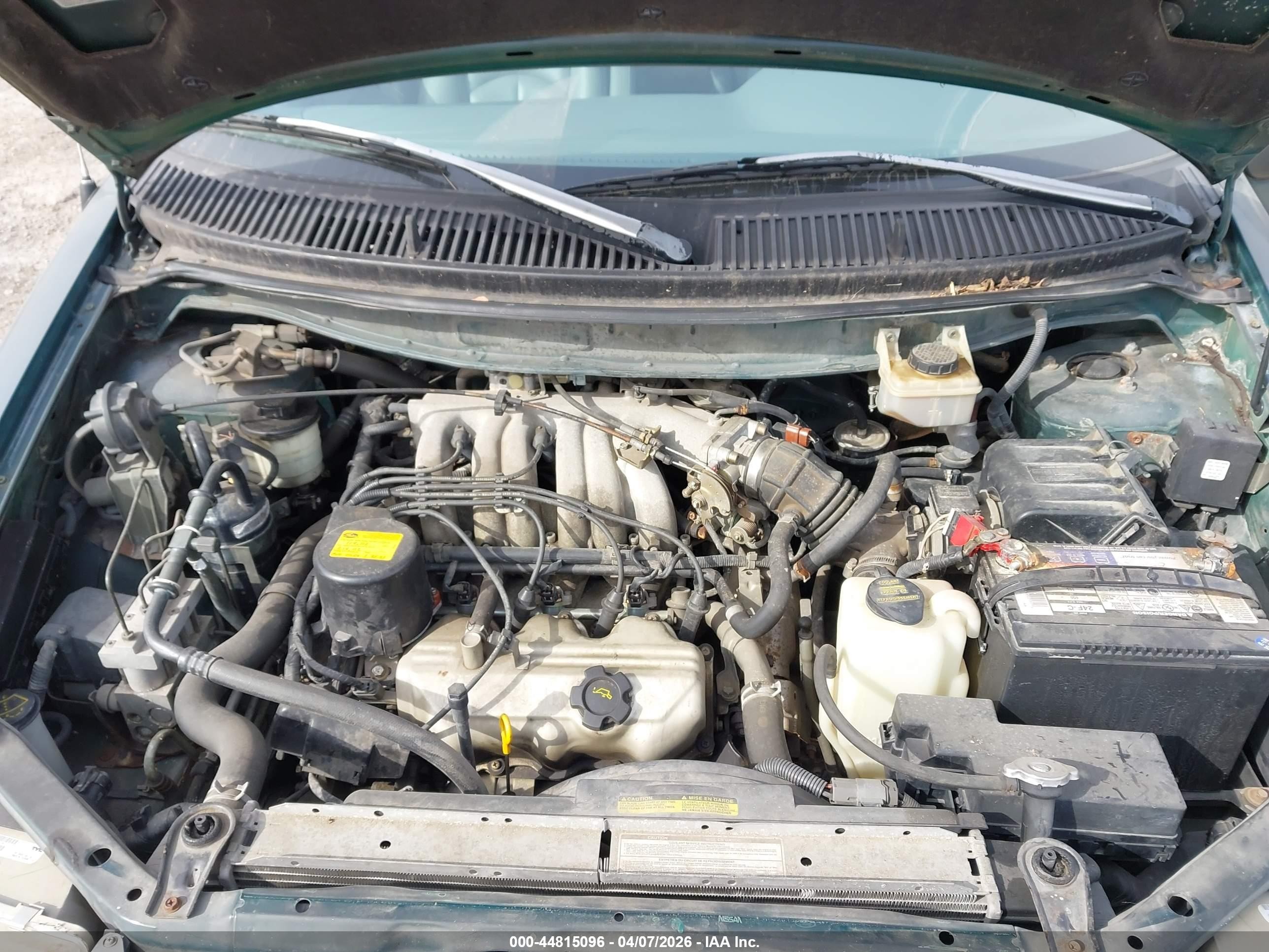 1997 Mercury Villager Gs/ls/nautica Green vin: 4M2DV1112VDJ44823