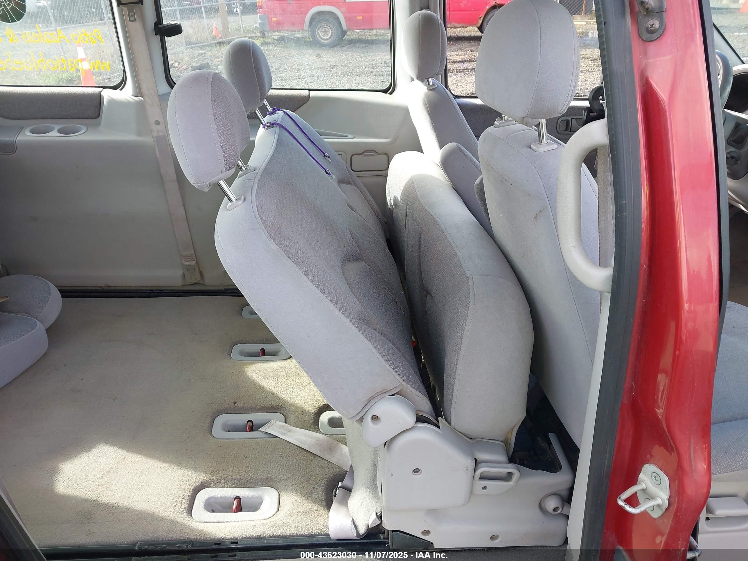 1997 Mercury Villager Gs/ls/nautica Red vin: 4M2DV1115VDJ19611