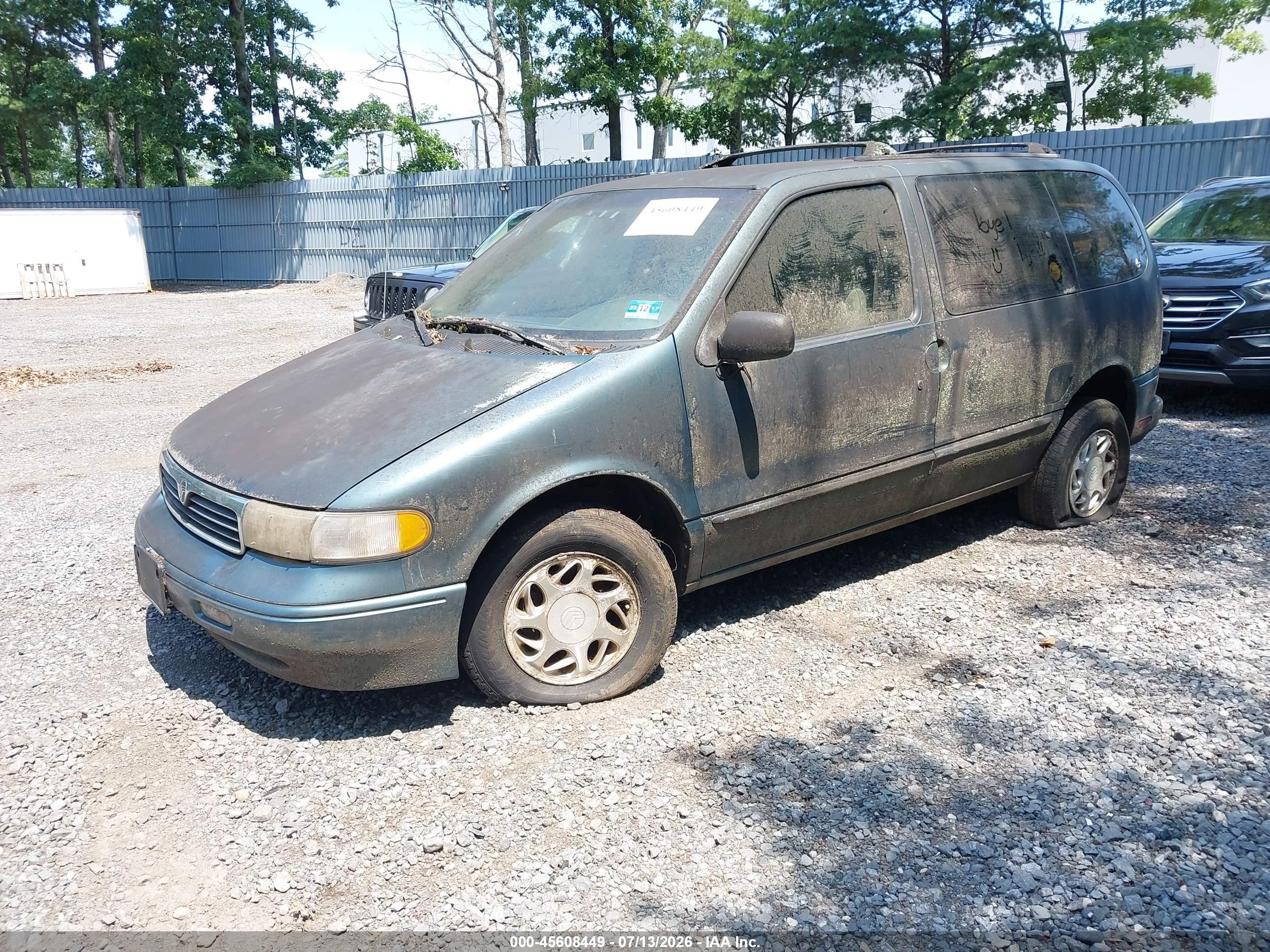 1997 Mercury Villager Gs/ls/nautica Green vin: 4M2DV111XVDJ06482