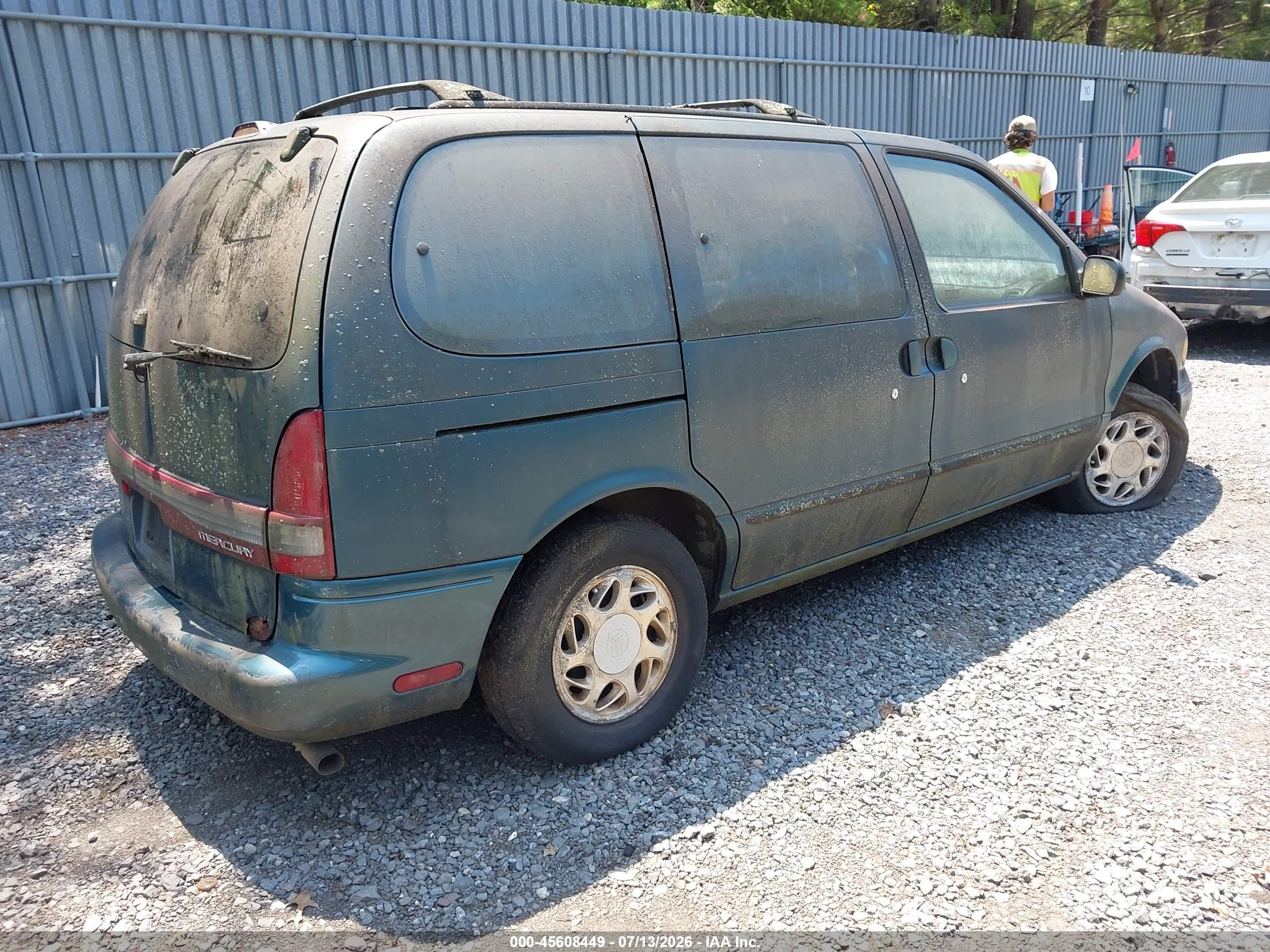 1997 Mercury Villager Gs/ls/nautica Green vin: 4M2DV111XVDJ06482