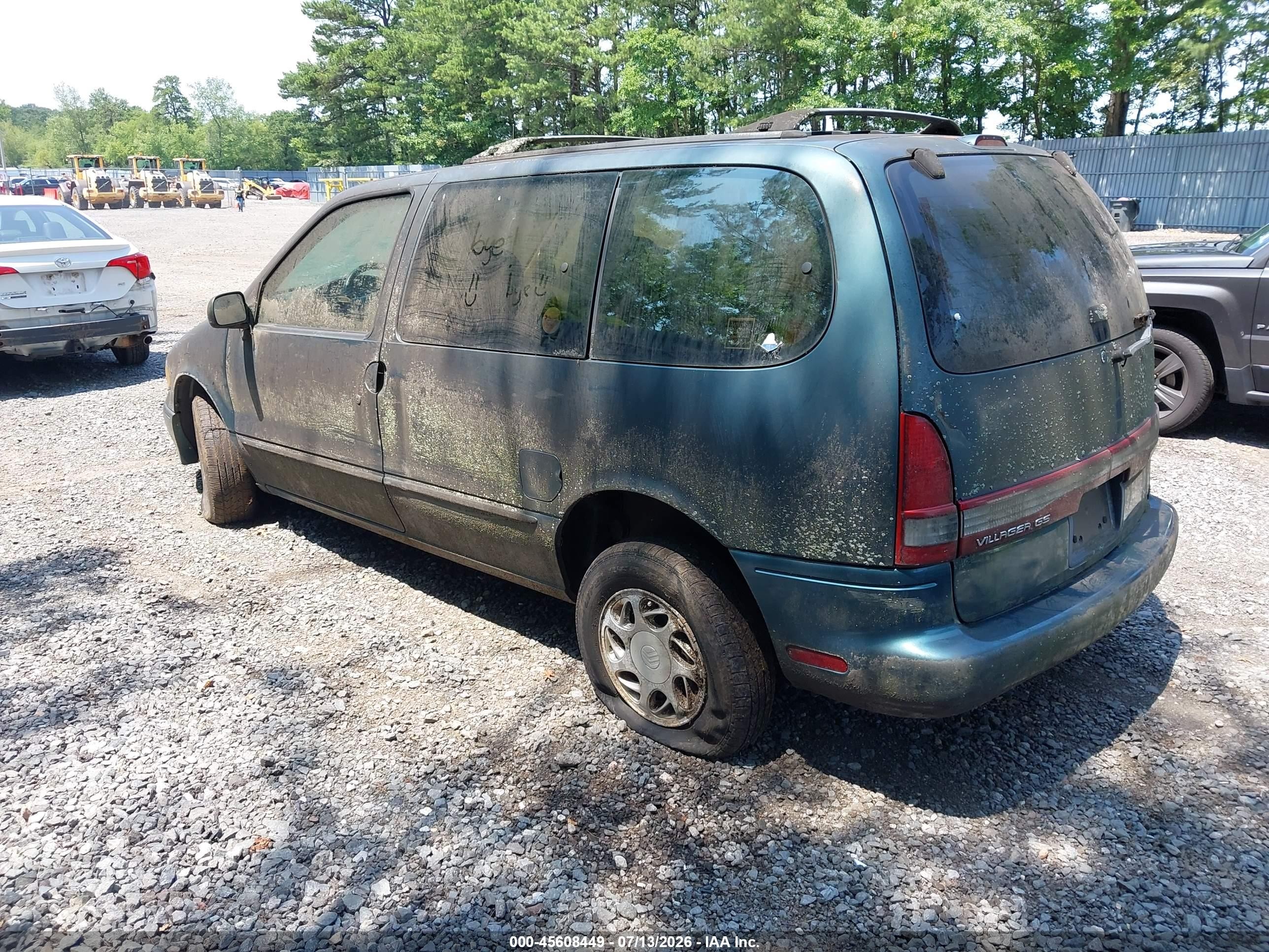 1997 Mercury Villager Gs/ls/nautica Green vin: 4M2DV111XVDJ06482