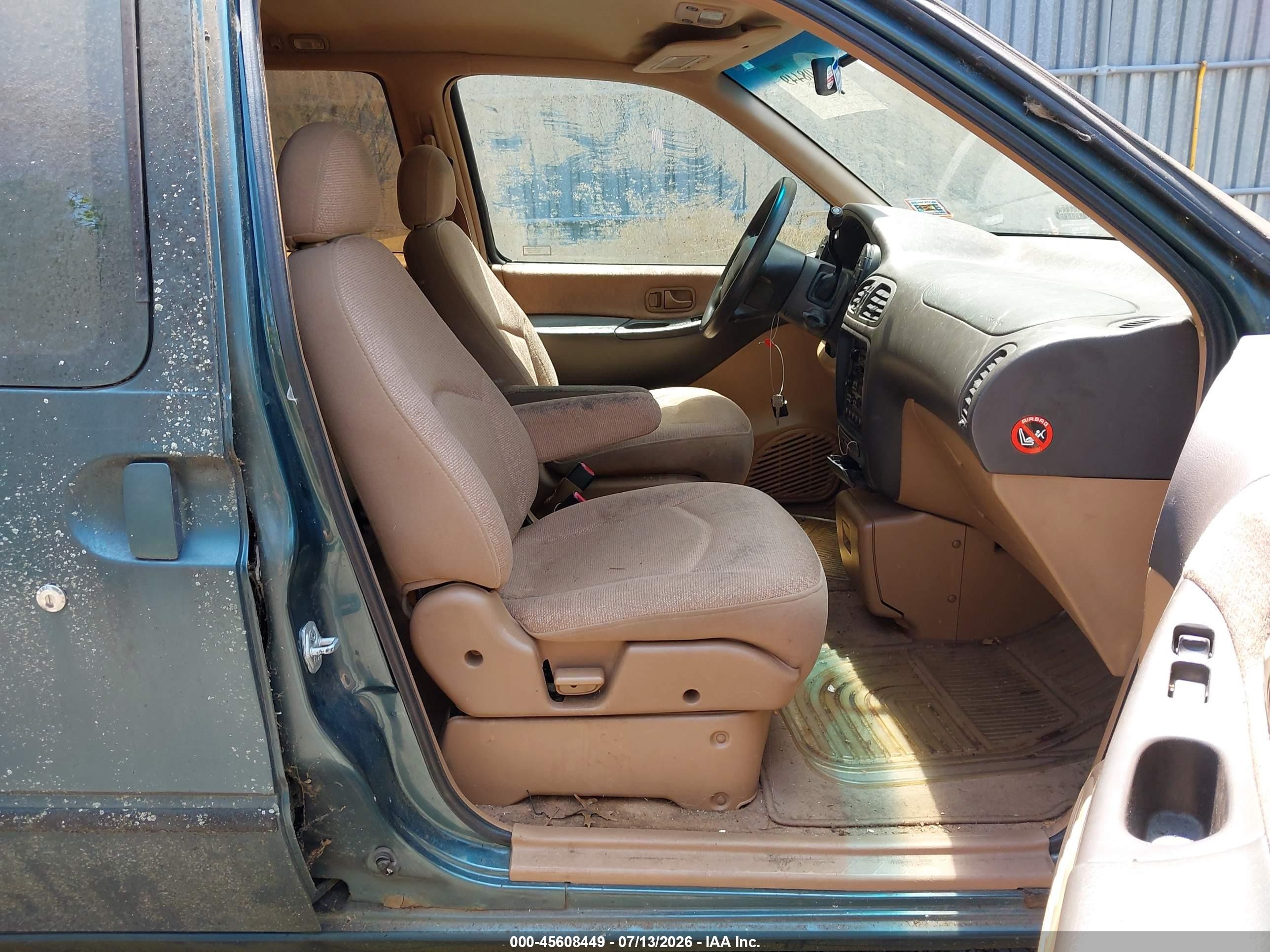 1997 Mercury Villager Gs/ls/nautica Green vin: 4M2DV111XVDJ06482