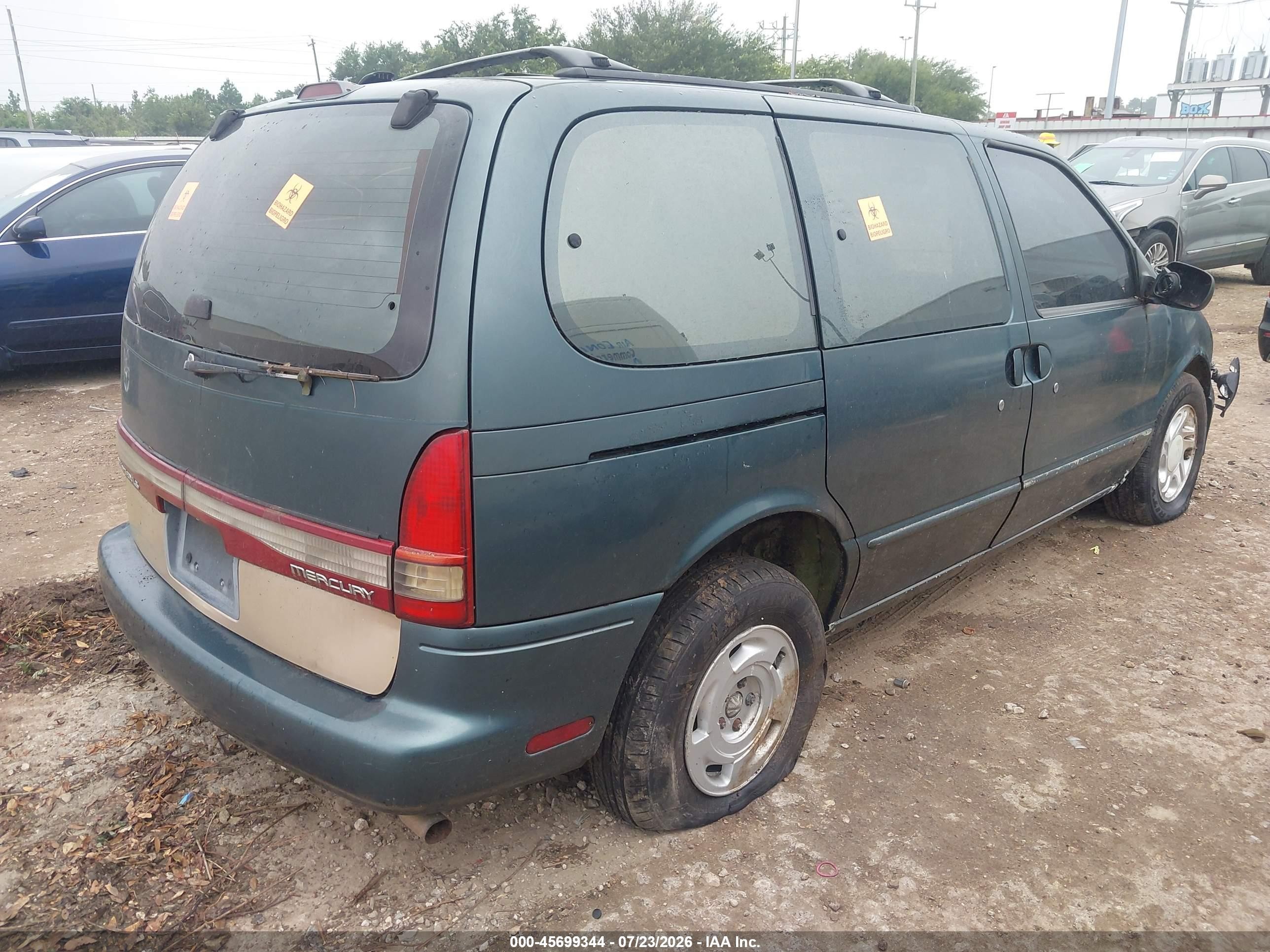 1997 Mercury Villager   Green vin: 4M2DV111XVDJ45928