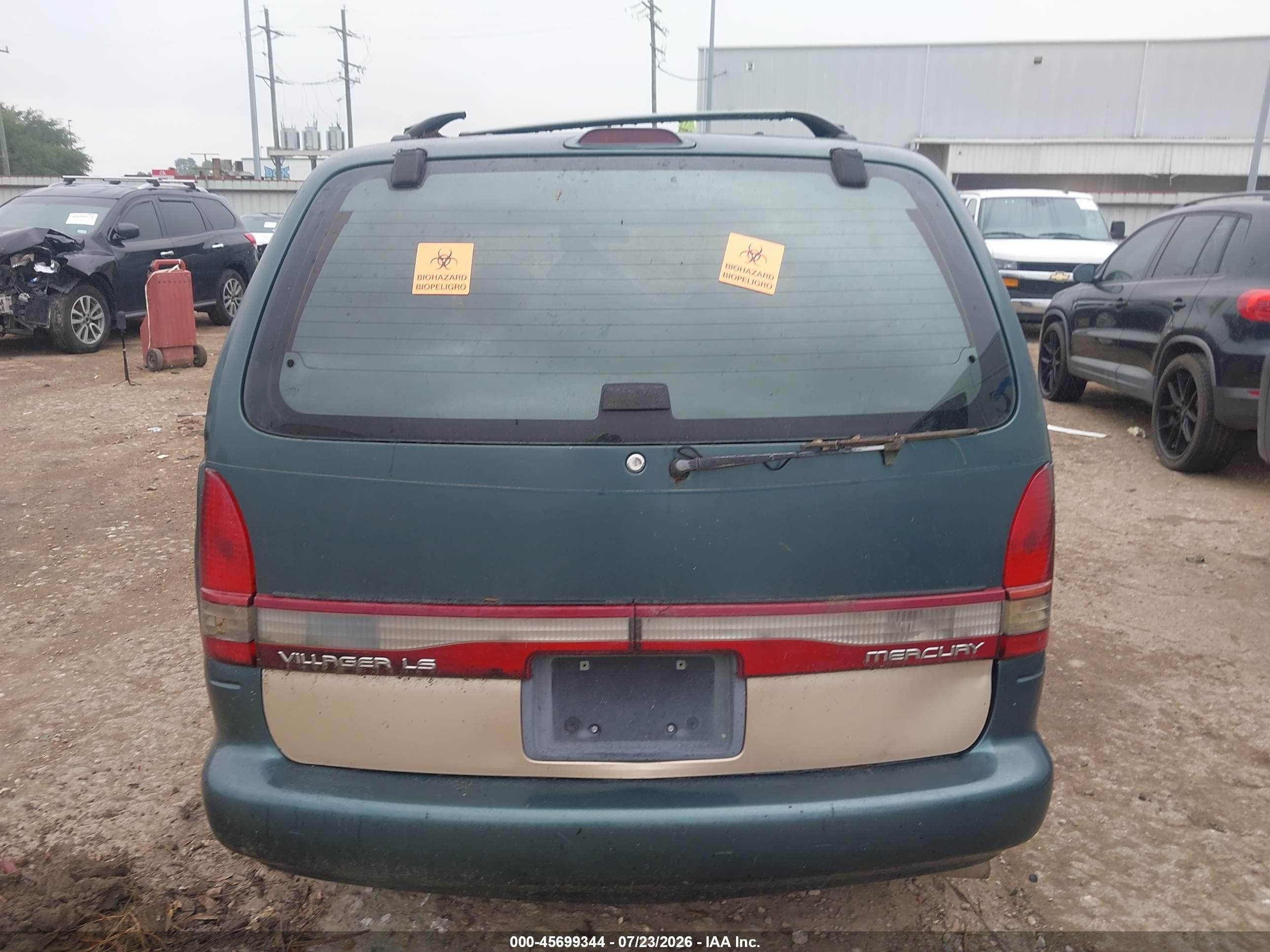 1997 Mercury Villager   Green vin: 4M2DV111XVDJ45928
