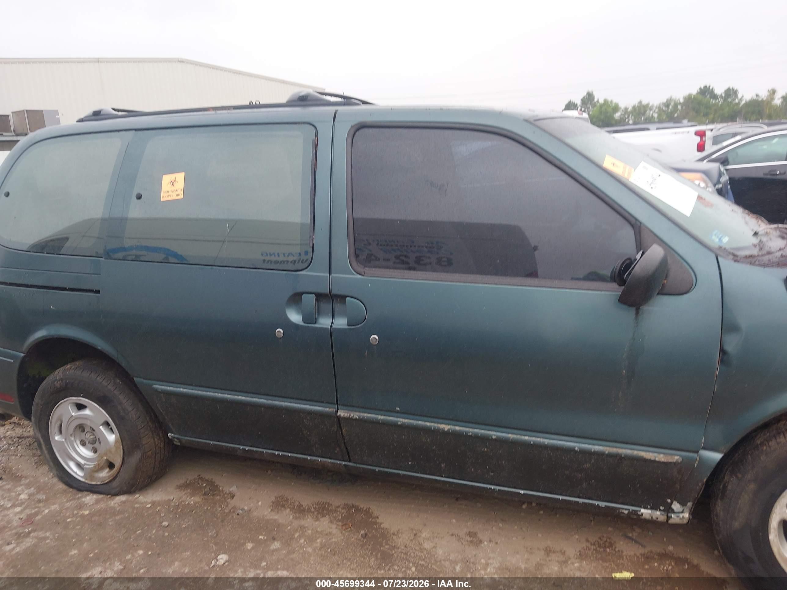 1997 Mercury Villager   Green vin: 4M2DV111XVDJ45928