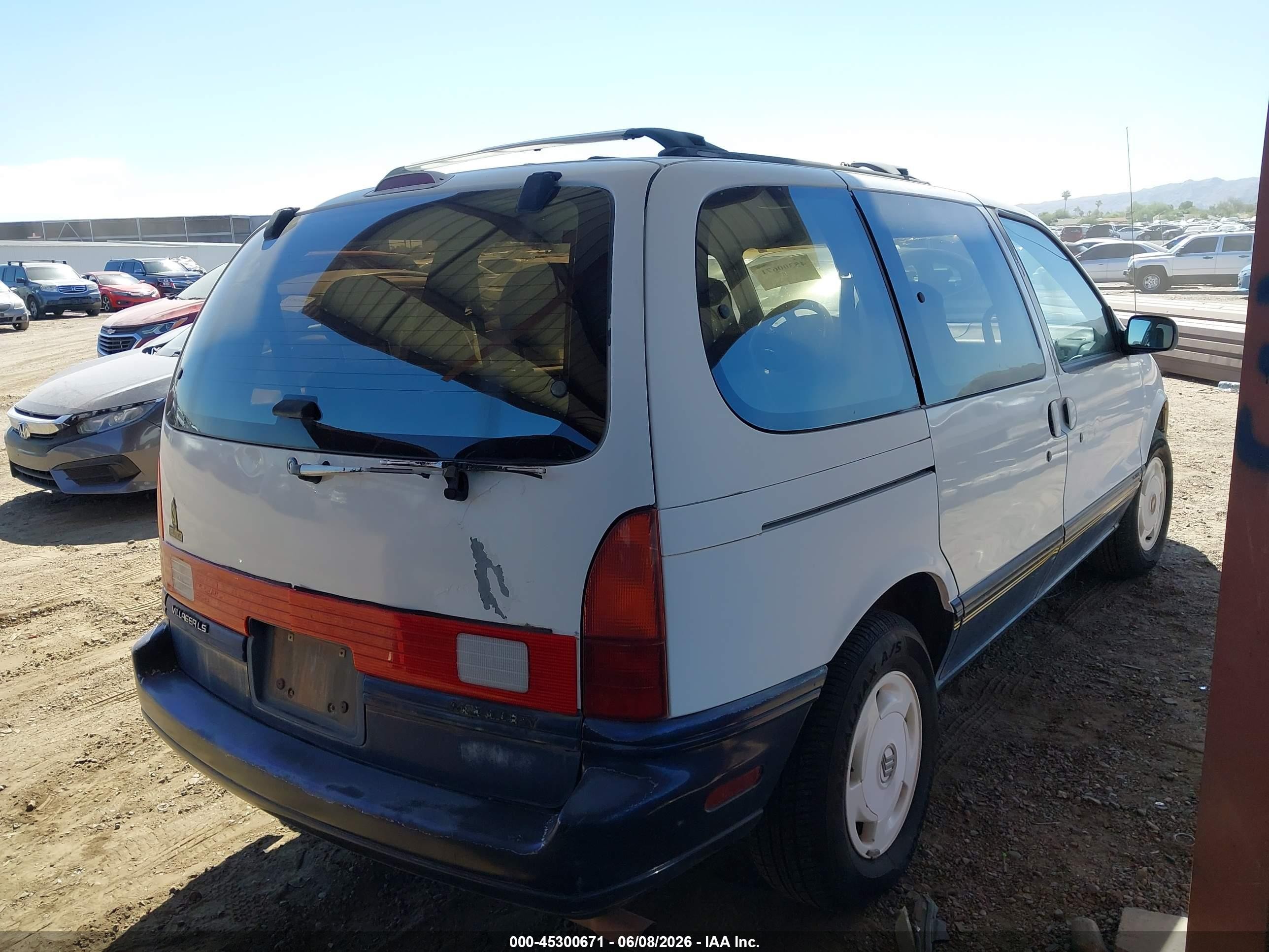 1993 Mercury Villager   White vin: 4M2DV11W0PDK08162