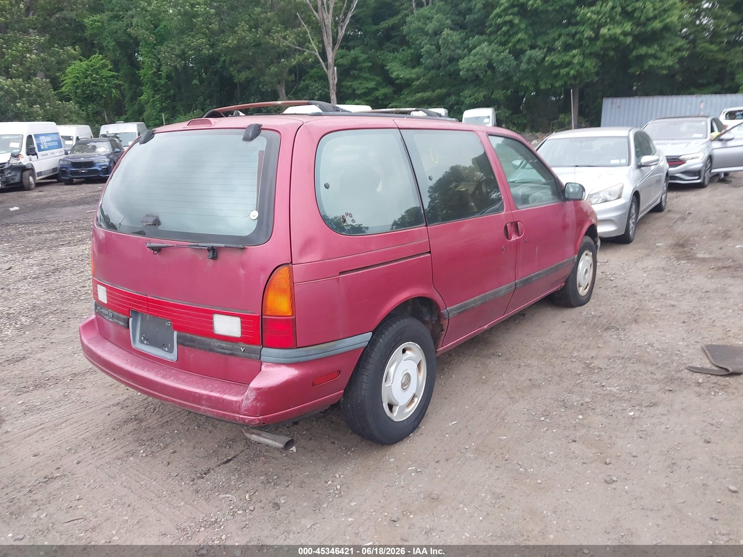 1995 Mercury Villager   Red vin: 4M2DV11W1SDJ62124