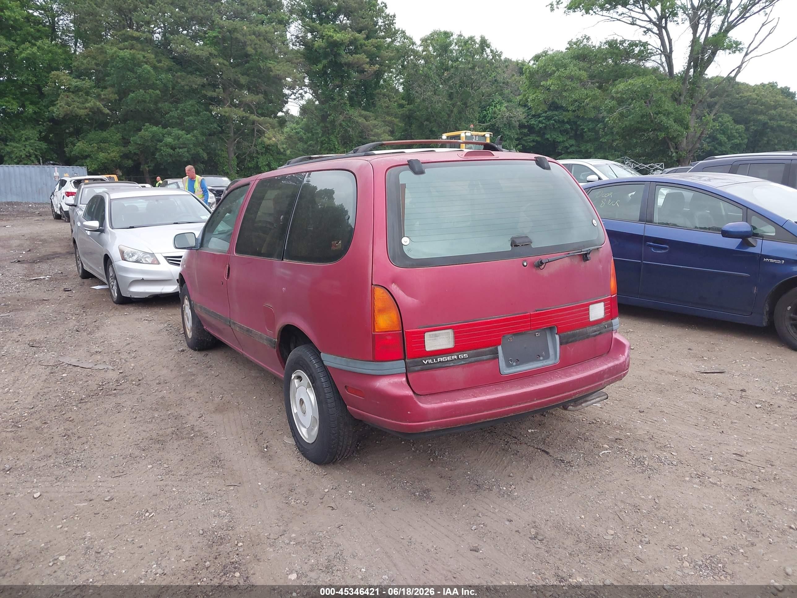 1995 Mercury Villager   Red vin: 4M2DV11W1SDJ62124