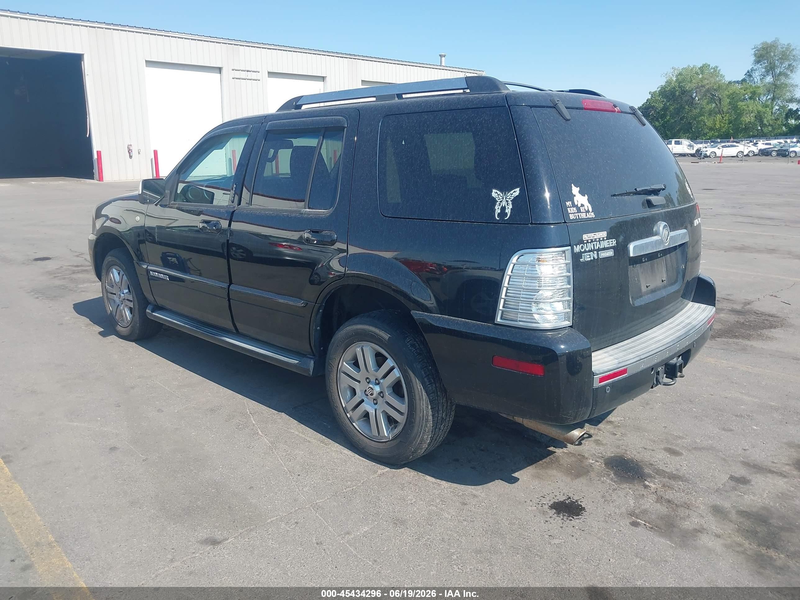 2010 Mercury Mountaineer Premier Black vin: 4M2EN4J83AUJ06403